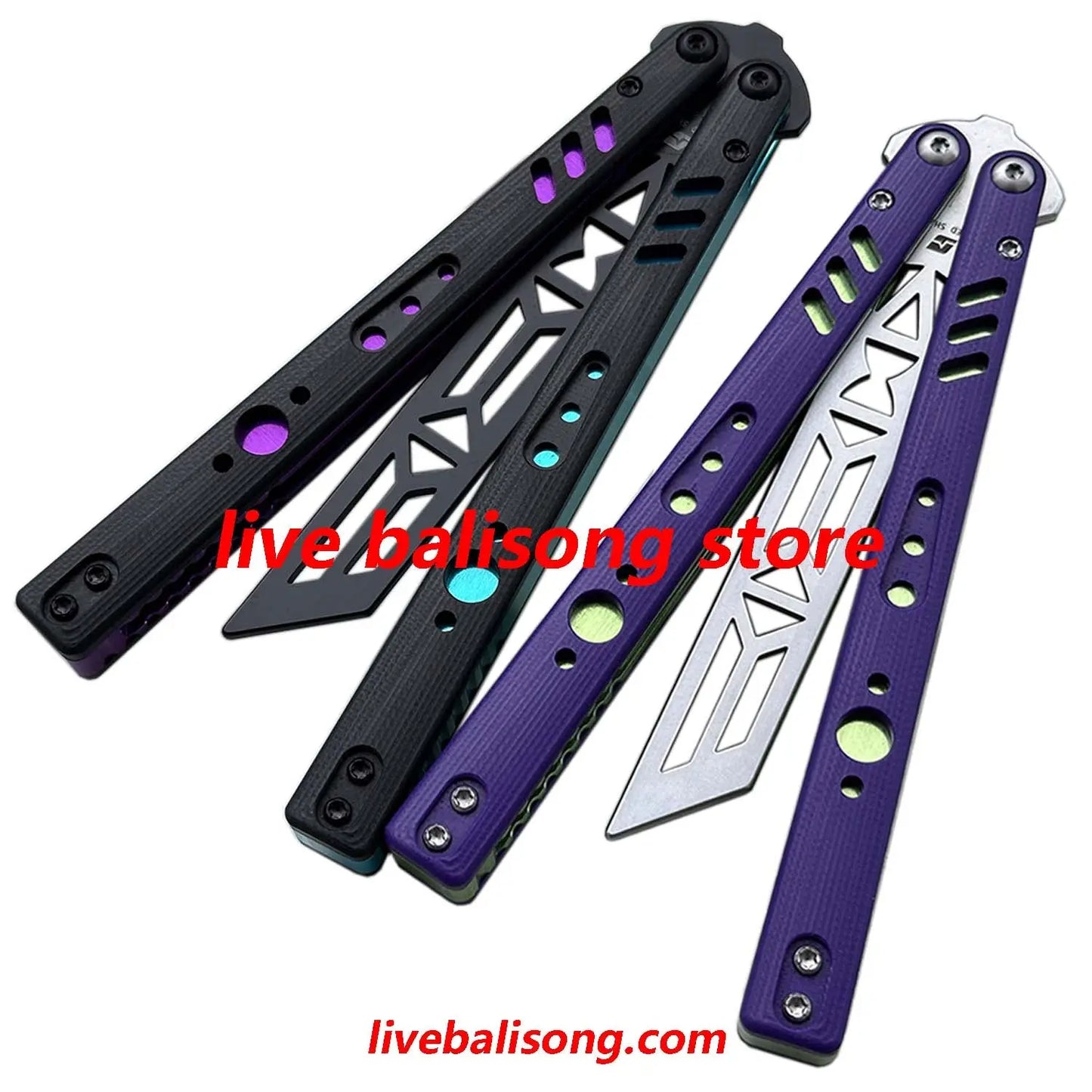 ARMED SHARK Aluminum Channel Replicant (REP) Balisong Trainer Clone livebalisong