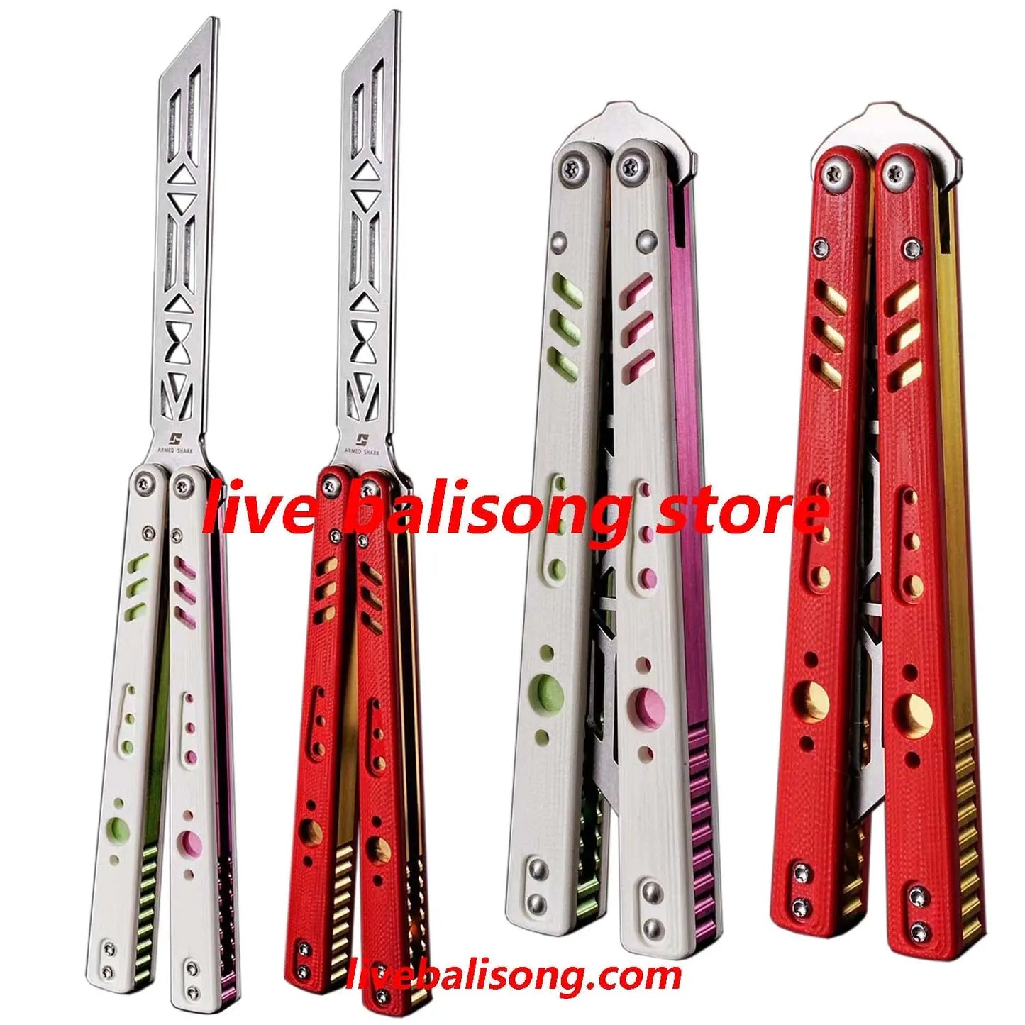 ARMED SHARK Aluminum Channel Replicant (REP) Balisong Trainer Clone livebalisong
