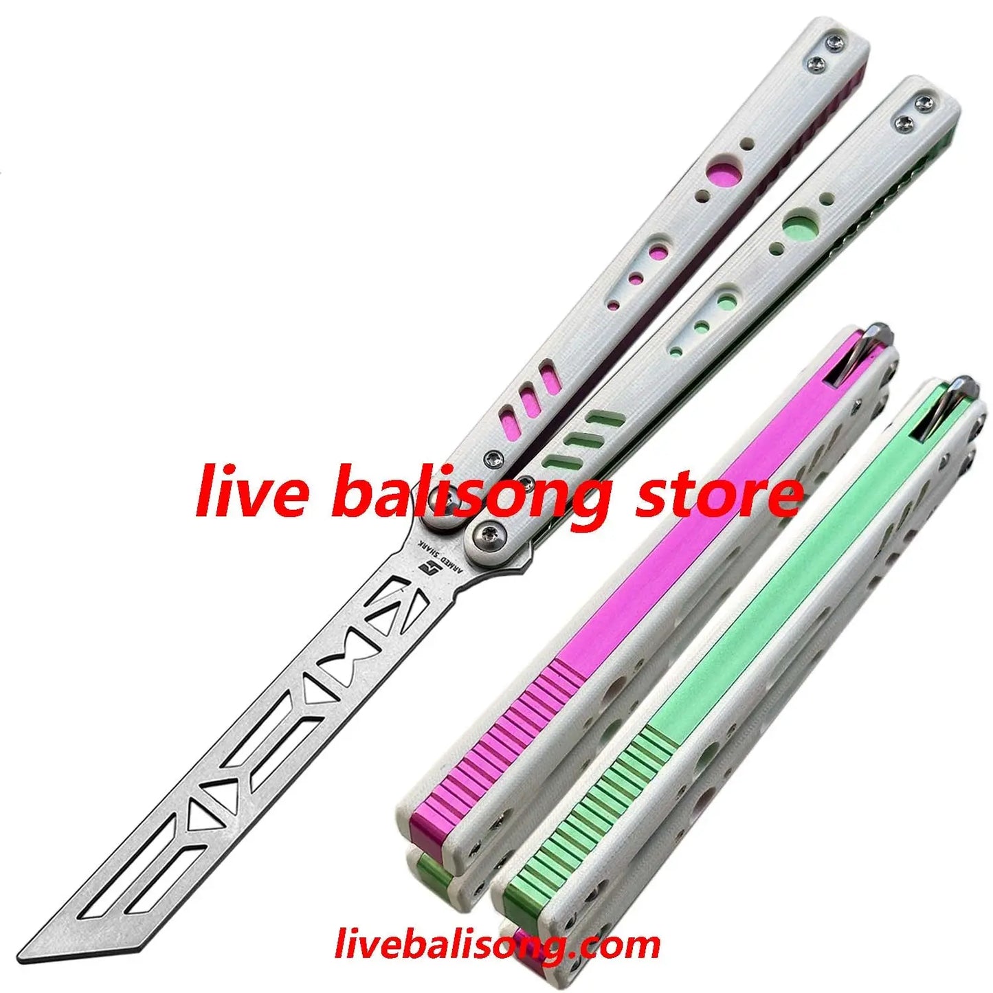 ARMED SHARK Aluminum Channel Replicant (REP) Balisong Trainer Clone livebalisong