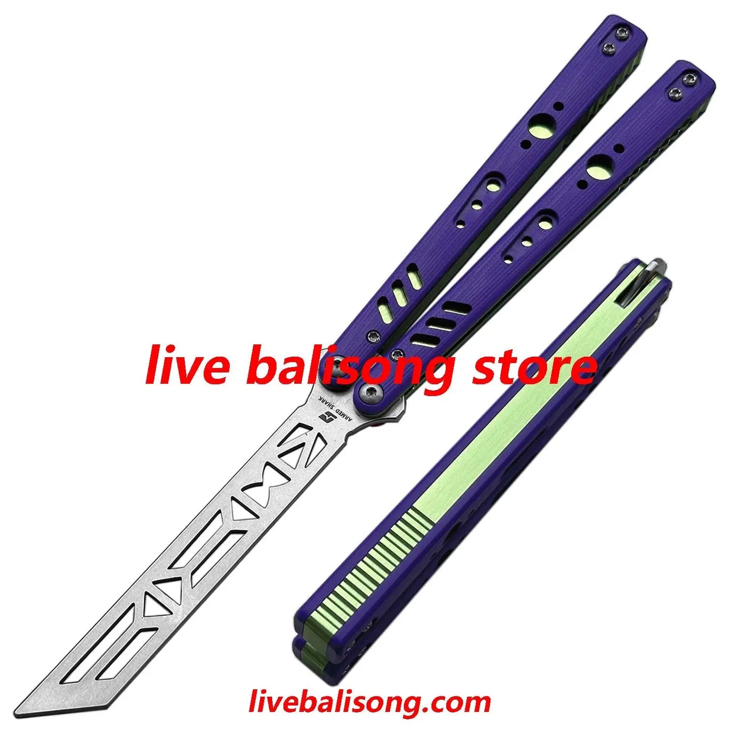 ARMED SHARK Aluminum Channel Replicant (REP) Balisong Trainer Clone livebalisong