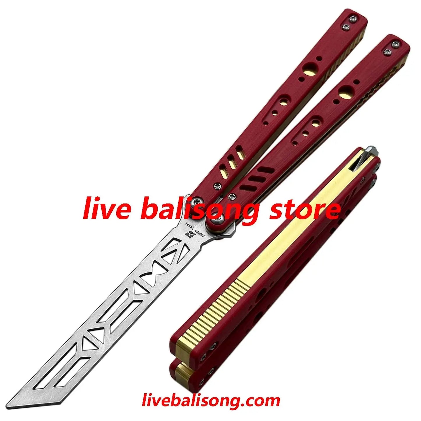 ARMED SHARK Aluminum Channel Replicant (REP) Balisong Trainer Clone livebalisong