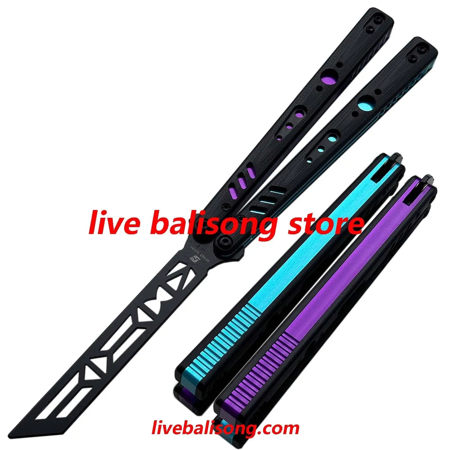 ARMED SHARK Aluminum Channel Replicant (REP) Balisong Trainer Clone livebalisong