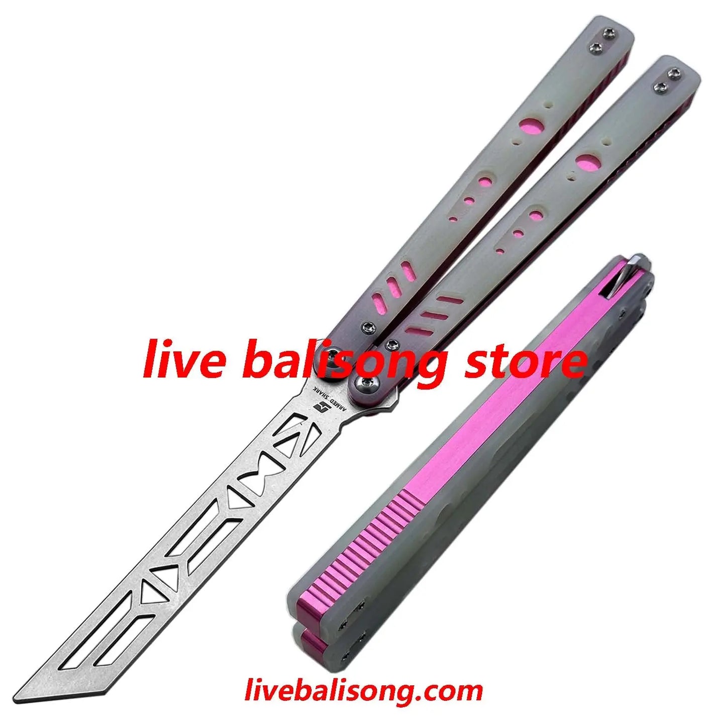 ARMED SHARK Aluminum Channel Replicant (REP) Balisong Trainer Clone livebalisong