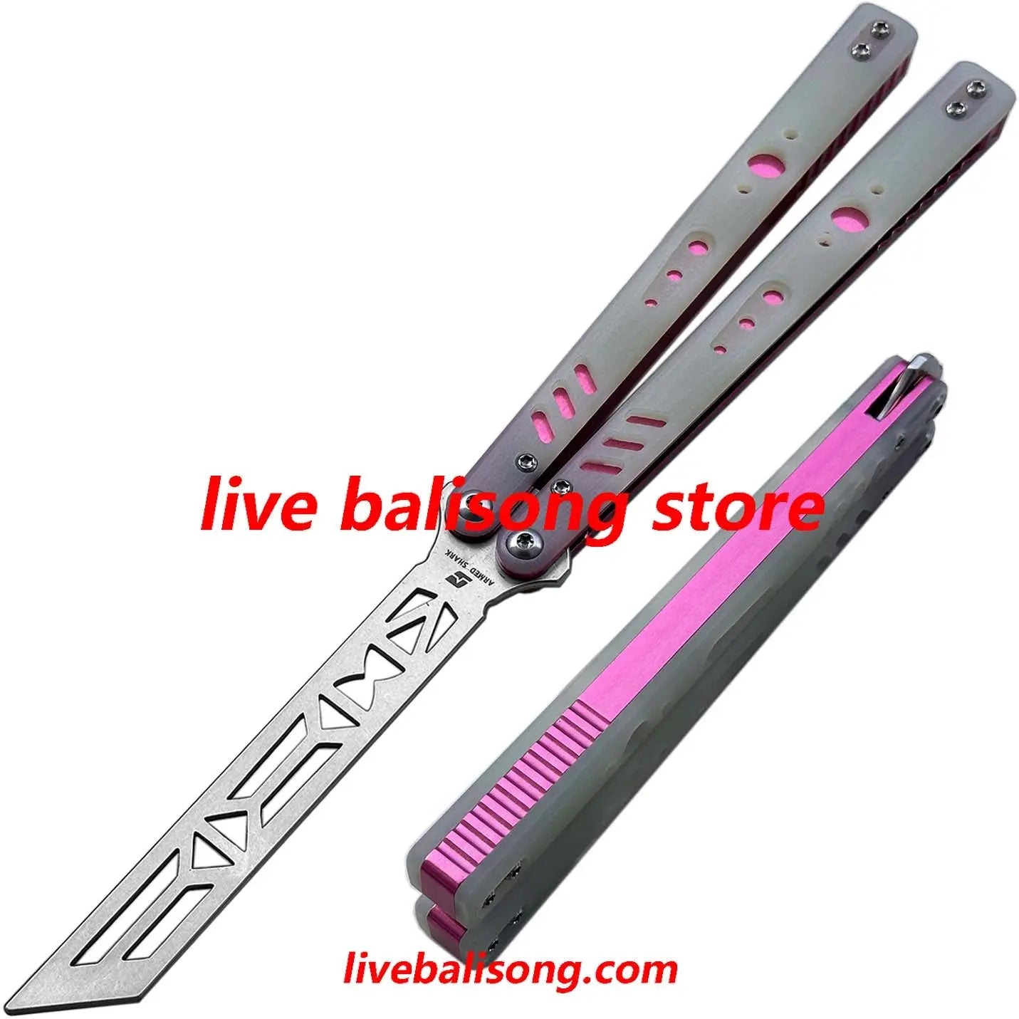 ARMED SHARK Aluminum Channel Replicant (REP) Balisong Trainer Clone livebalisong