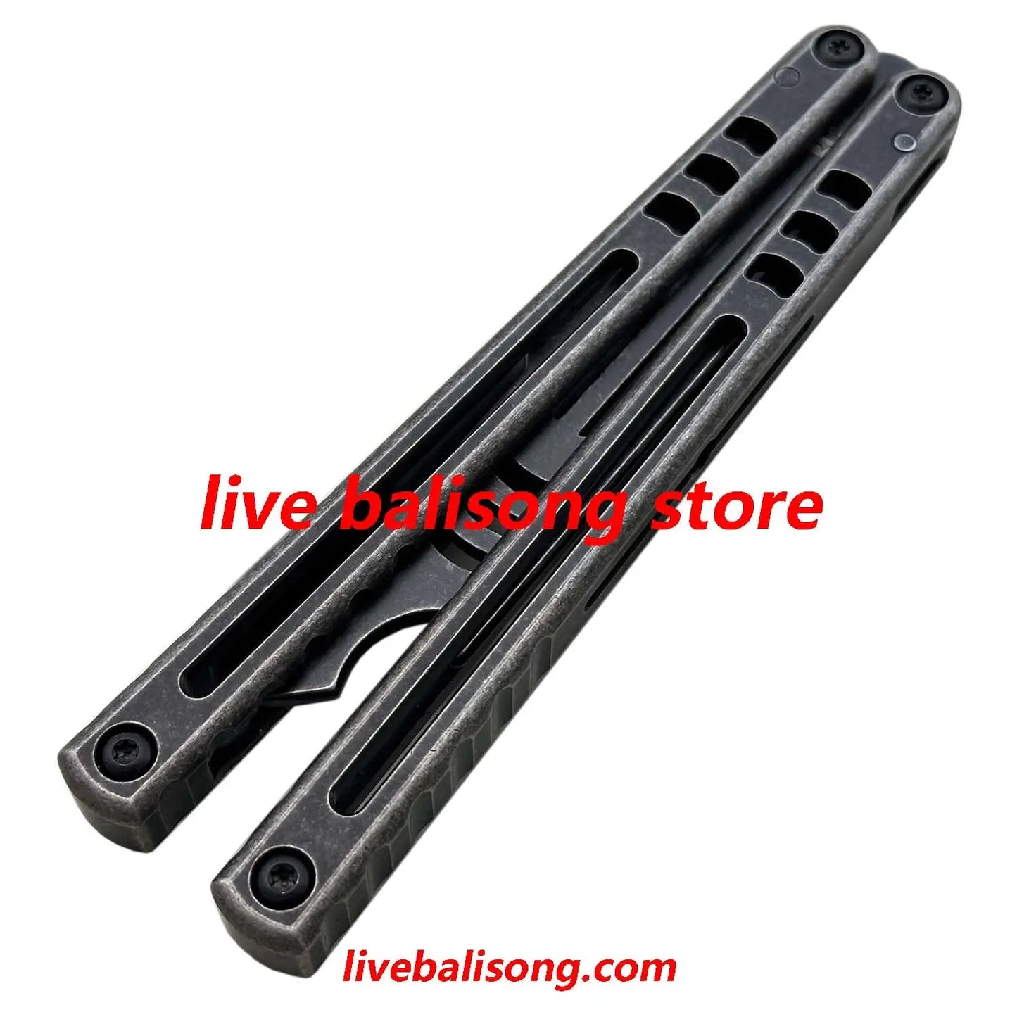 ARMED SHARK Madko Balisong Trainer Clone Titanium Handle livebalisong