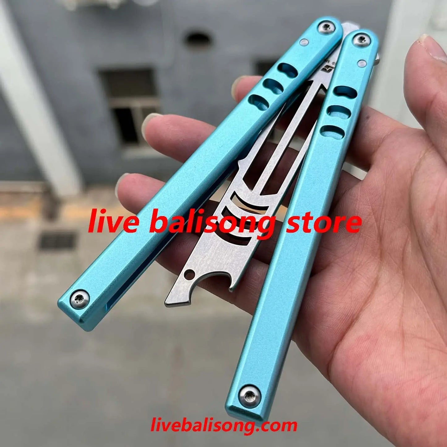 ARMED SHARK Mako V4.5 Clone Bottle Opener Balisong Trainer Bushings system livebalisong