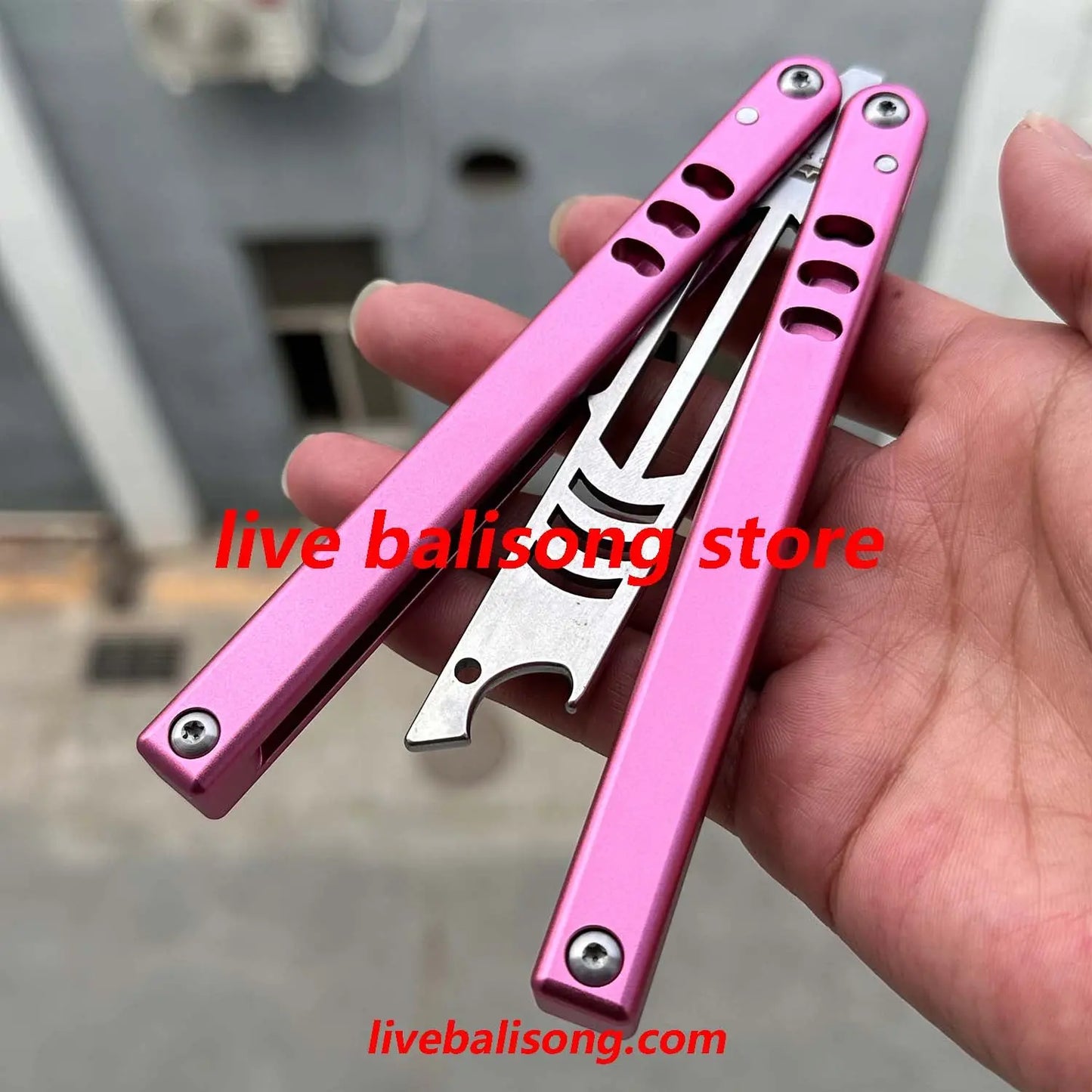 ARMED SHARK Mako V4.5 Clone Bottle Opener Balisong Trainer Bushings system livebalisong