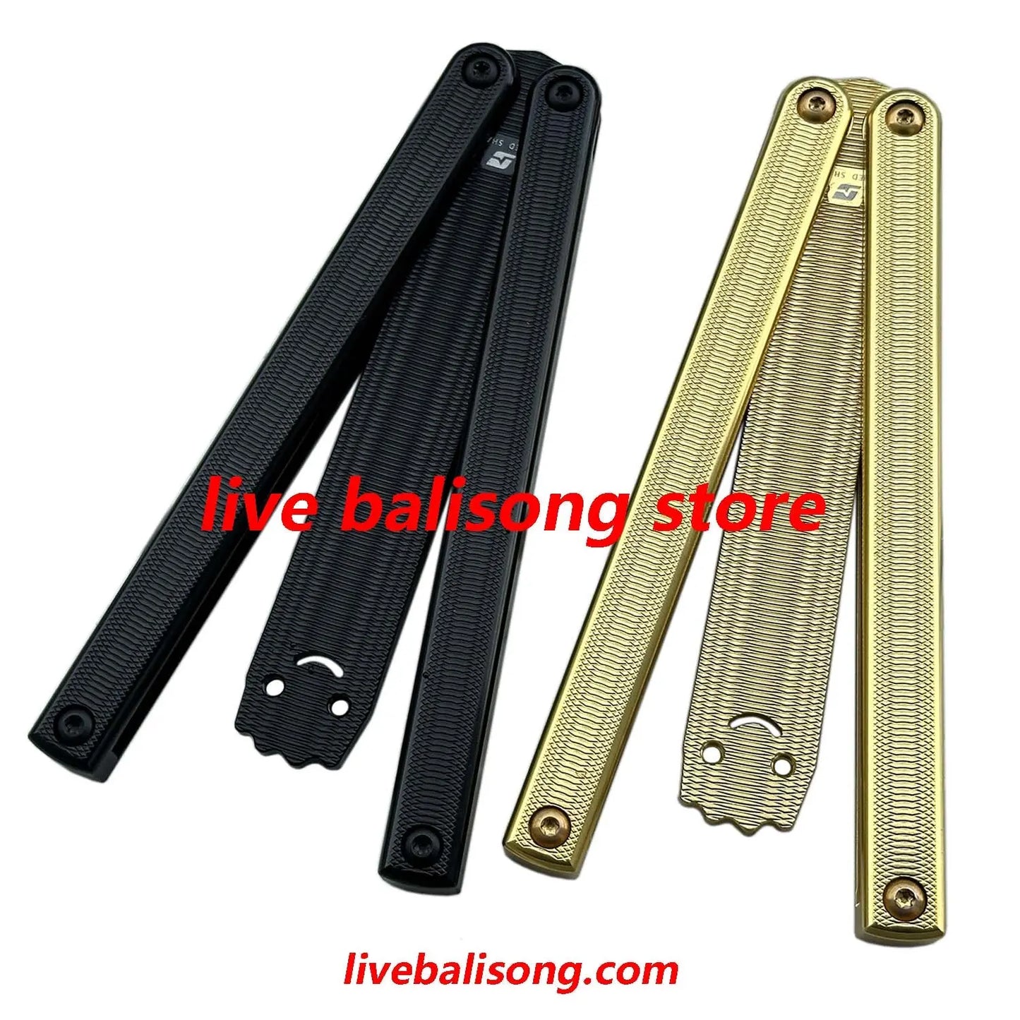 ARMED SHARK Squiddy-AL Balisong Trainer Clone 7075 Aluminum Handle livebalisong