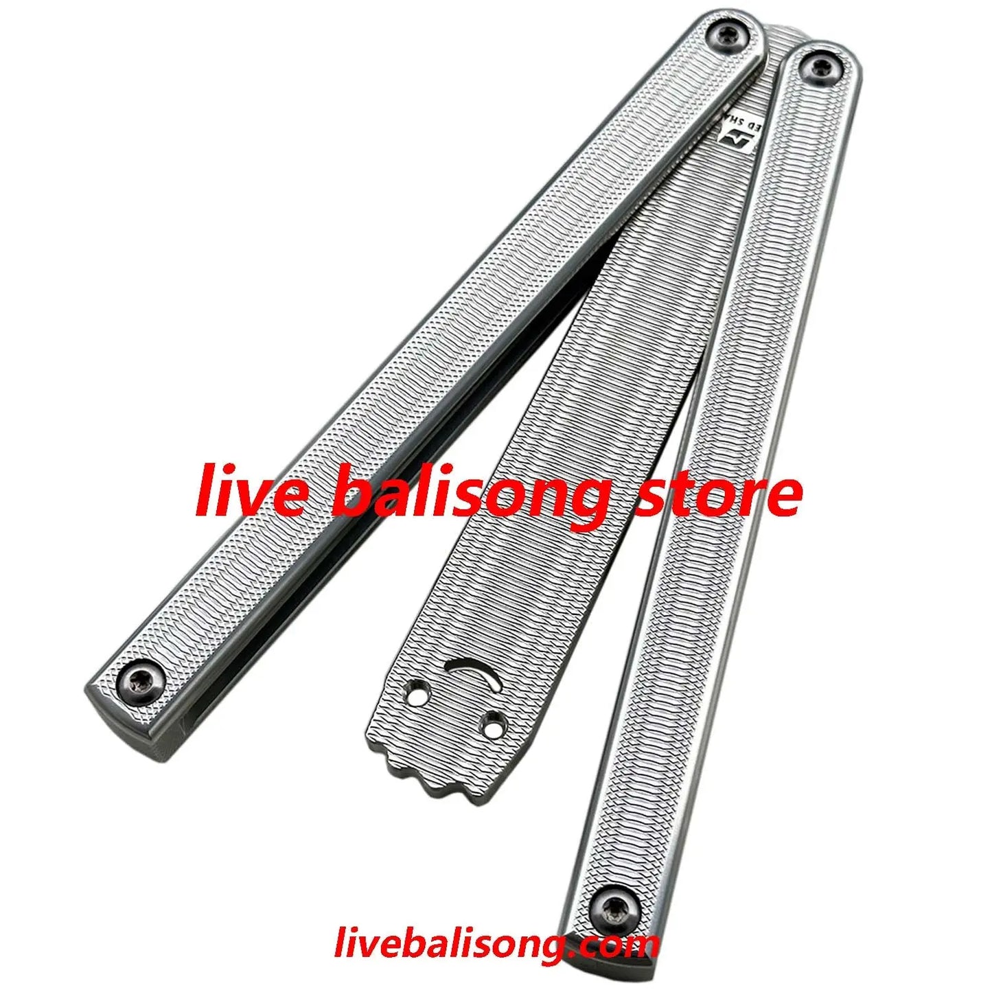 ARMED SHARK Squiddy-AL Balisong Trainer Clone 7075 Aluminum Handle livebalisong