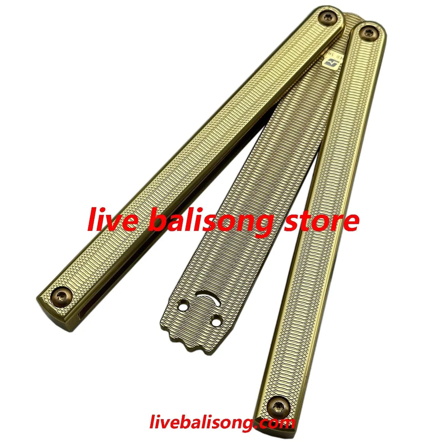 ARMED SHARK Squiddy-AL Balisong Trainer Clone 7075 Aluminum Handle livebalisong