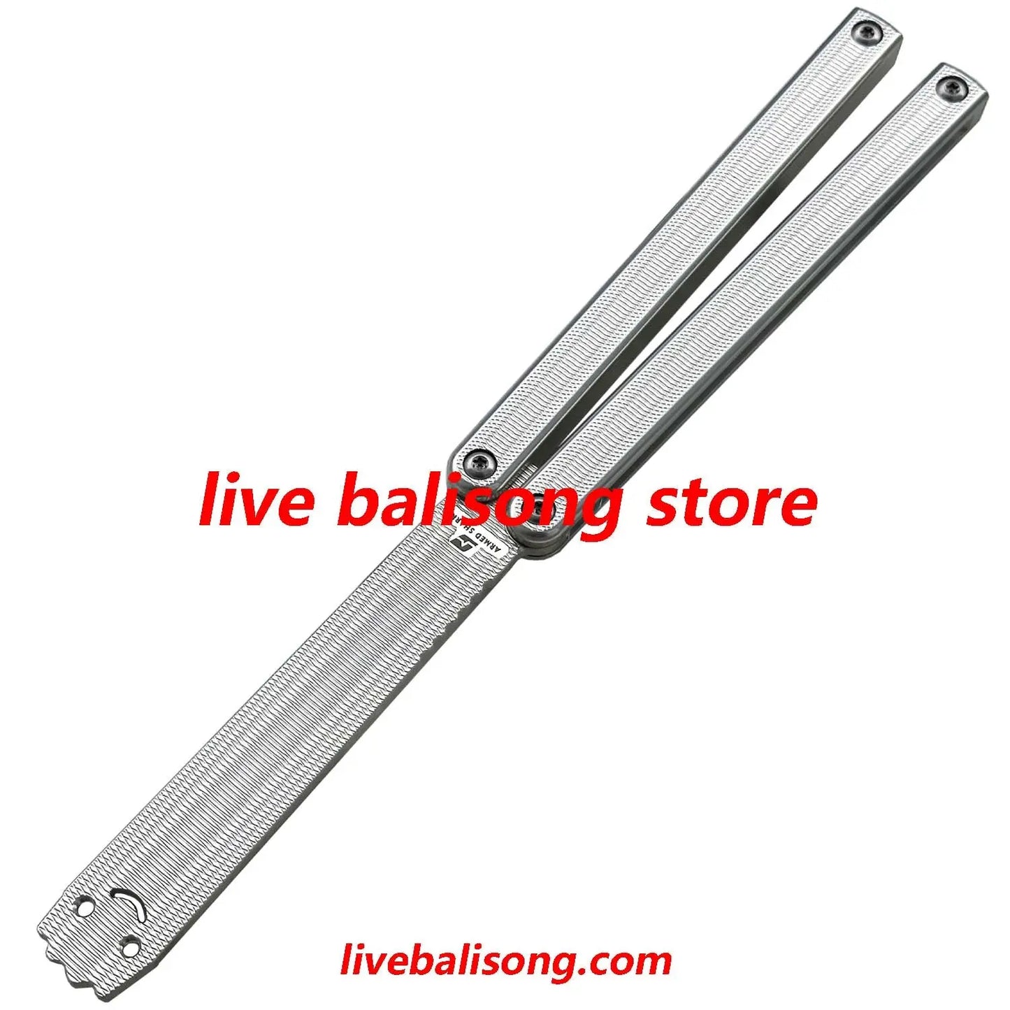 ARMED SHARK Squiddy-AL Balisong Trainer Clone 7075 Aluminum Handle livebalisong