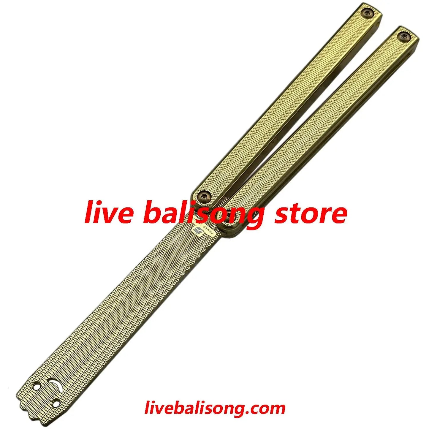 ARMED SHARK Squiddy-AL Balisong Trainer Clone 7075 Aluminum Handle livebalisong