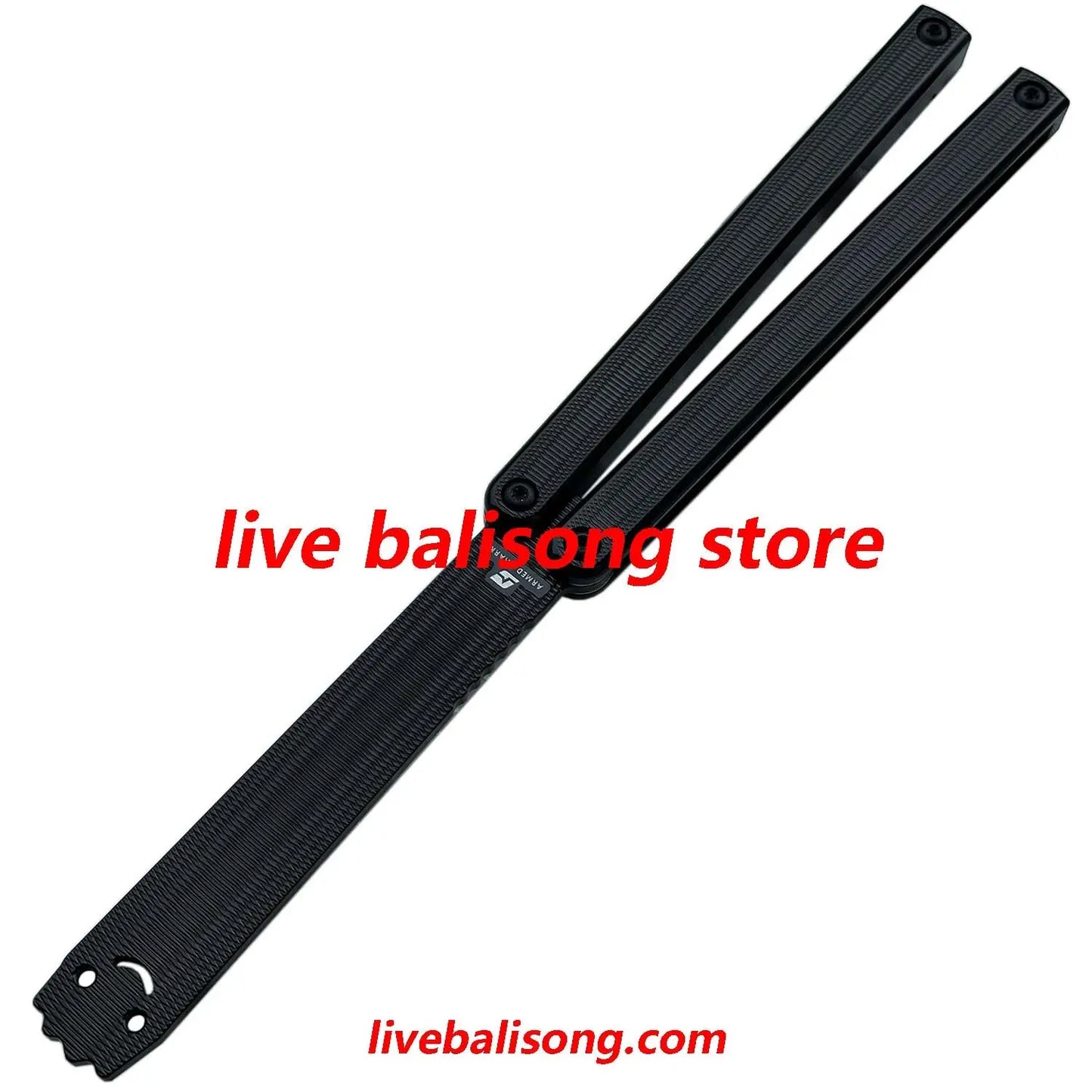 ARMED SHARK Squiddy-AL Balisong Trainer Clone 7075 Aluminum Handle livebalisong