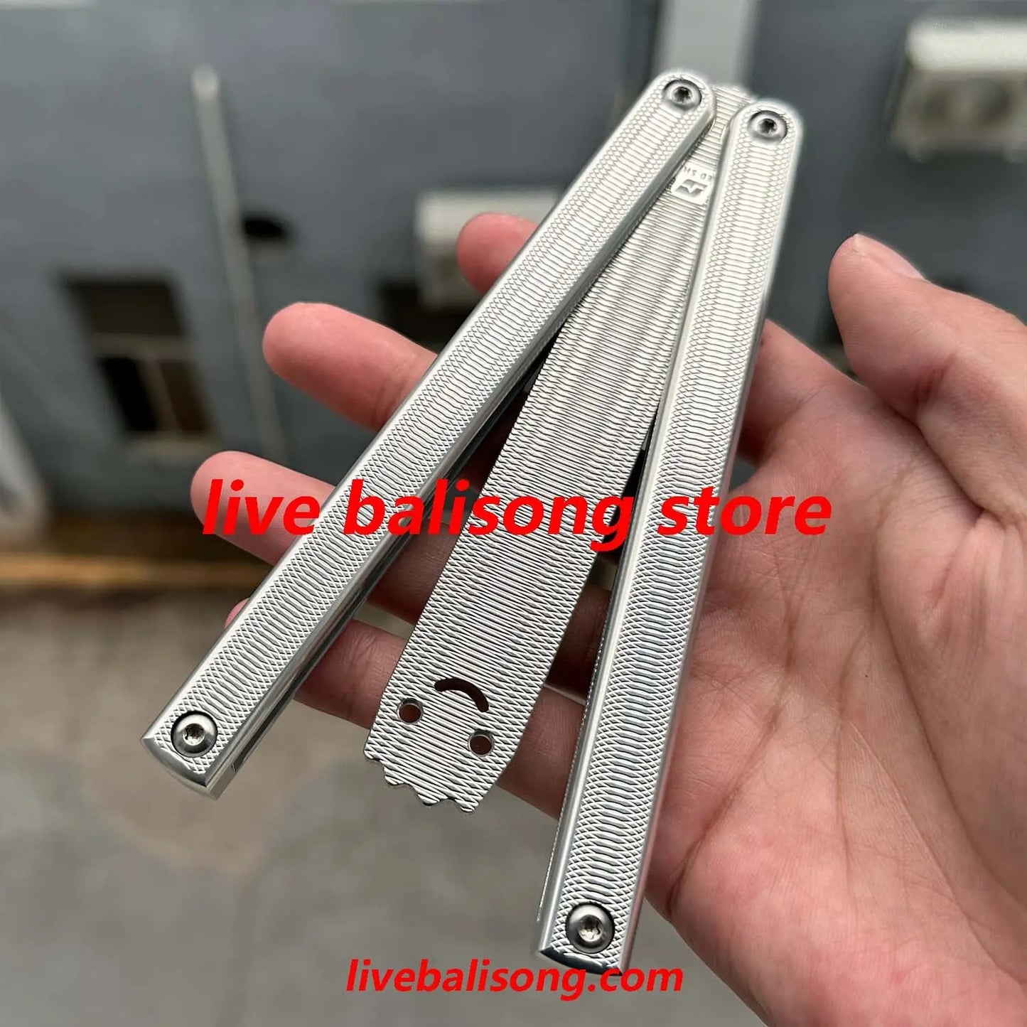 ARMED SHARK Squiddy-AL Balisong Trainer Clone 7075 Aluminum Handle livebalisong