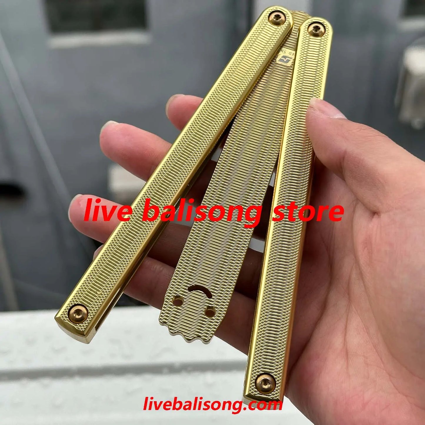 ARMED SHARK Squiddy-AL Balisong Trainer Clone 7075 Aluminum Handle livebalisong