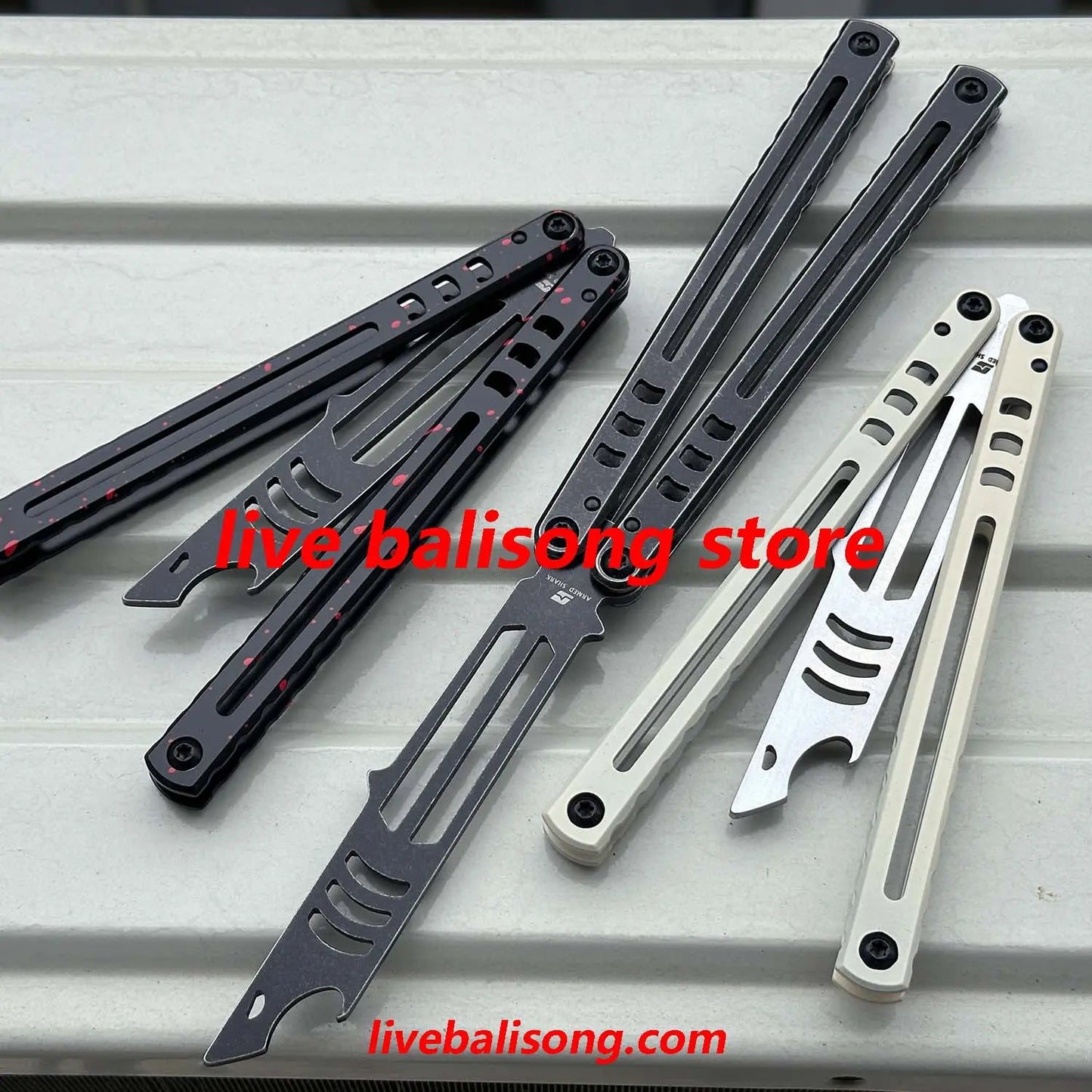 ARMED SHARK Steel Madko Balisong Clone livebalisong