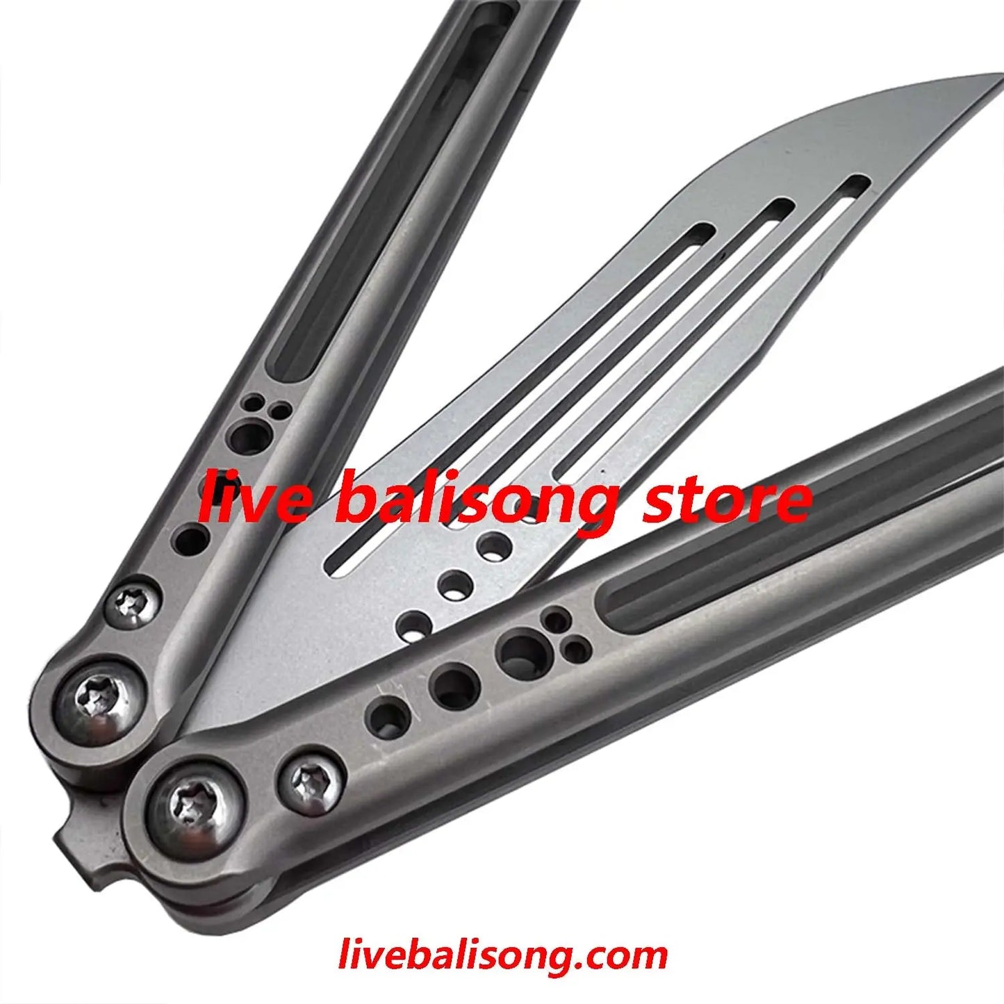 ARMED SHARK Svix Gale V4 Balisong Trainer Clone Titanium Handle livebalisong