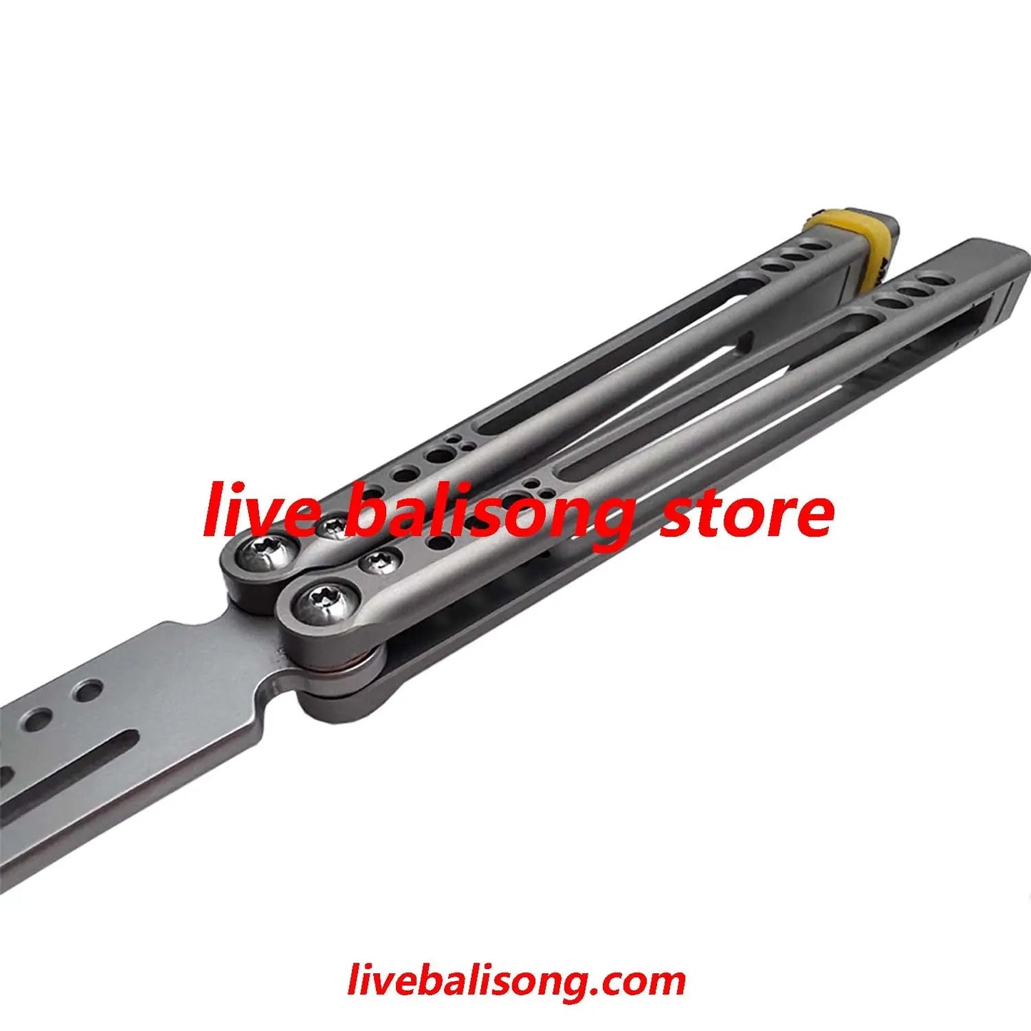 ARMED SHARK Svix Gale V4 Balisong Trainer Clone Titanium Handle livebalisong