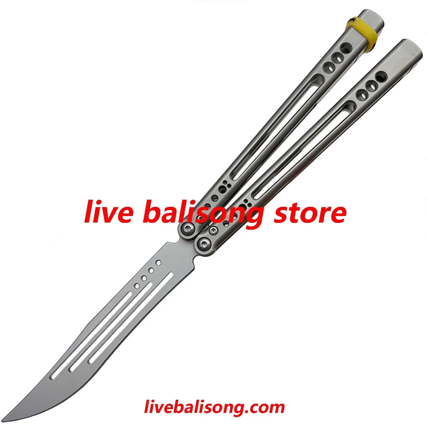 ARMED SHARK Svix Gale V4 Balisong Trainer Clone Titanium Handle livebalisong