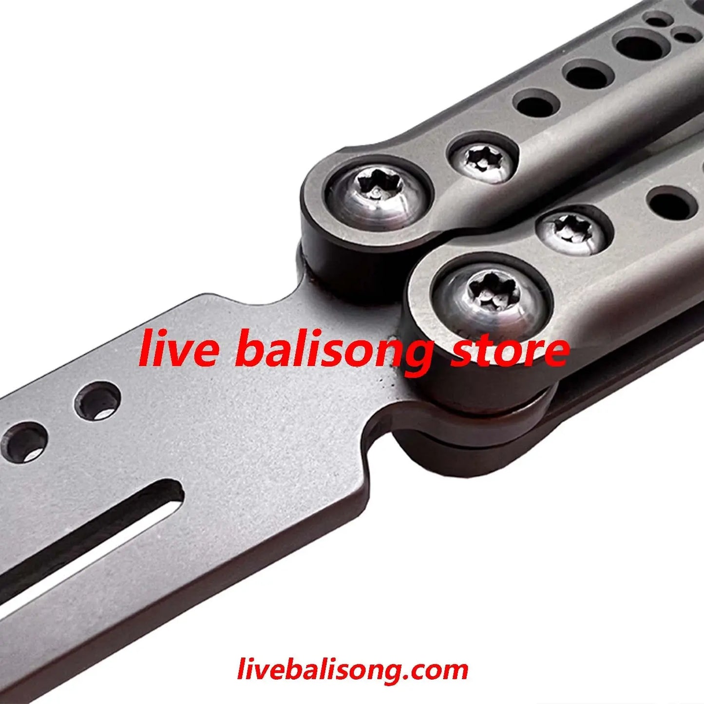 ARMED SHARK Svix Gale V4 Balisong Trainer Clone Titanium Handle livebalisong