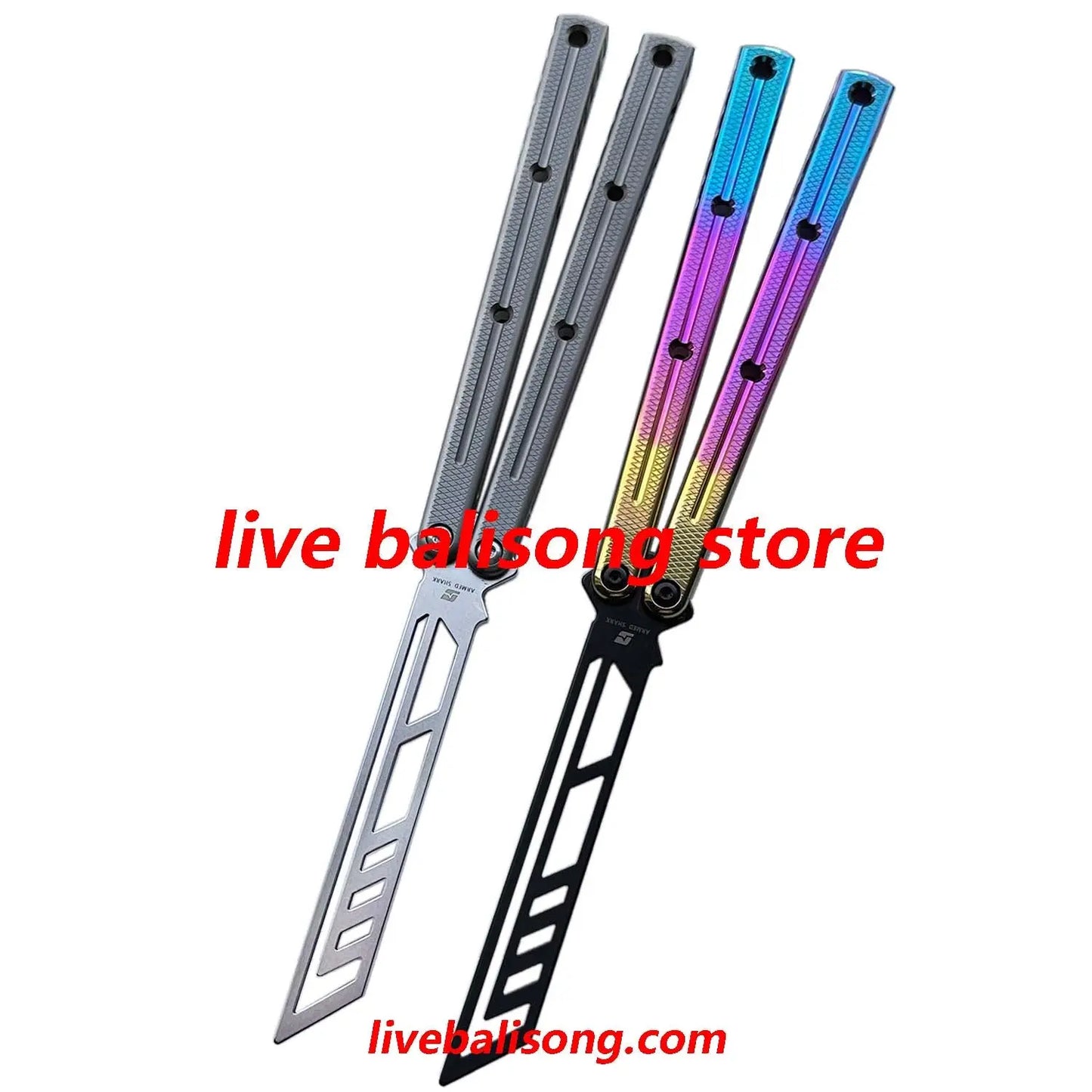 ARMED SHARK Titanium Kraken V3(Krake Raken)Balisong Clone livebalisong