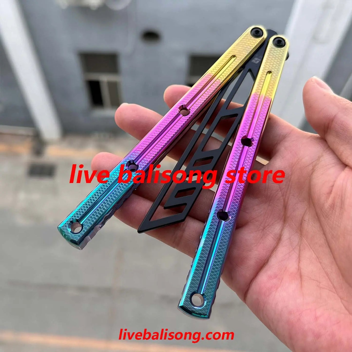ARMED SHARK Titanium Kraken V3(Krake Raken)Balisong Clone livebalisong