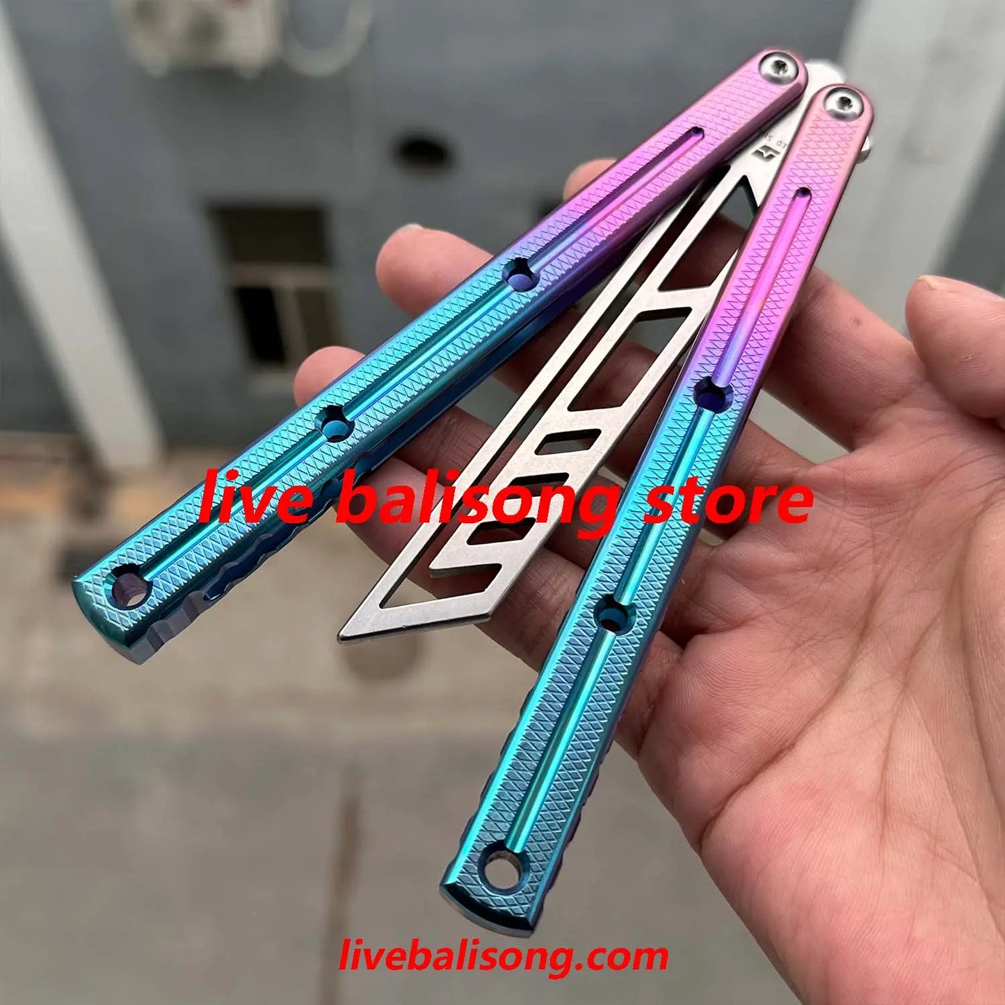 ARMED SHARK Titanium Kraken V3(Krake Raken)Balisong Clone livebalisong