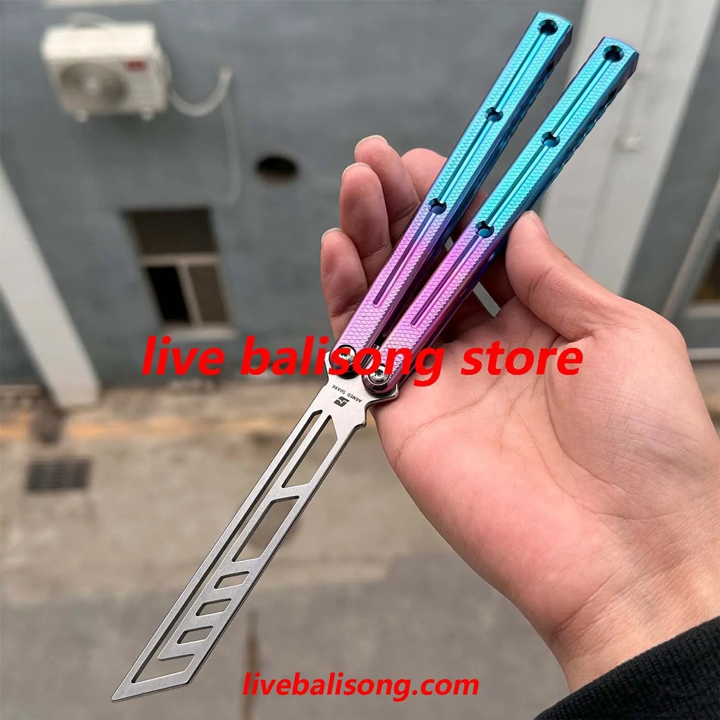 ARMED SHARK Titanium Kraken V3(Krake Raken)Balisong Clone livebalisong