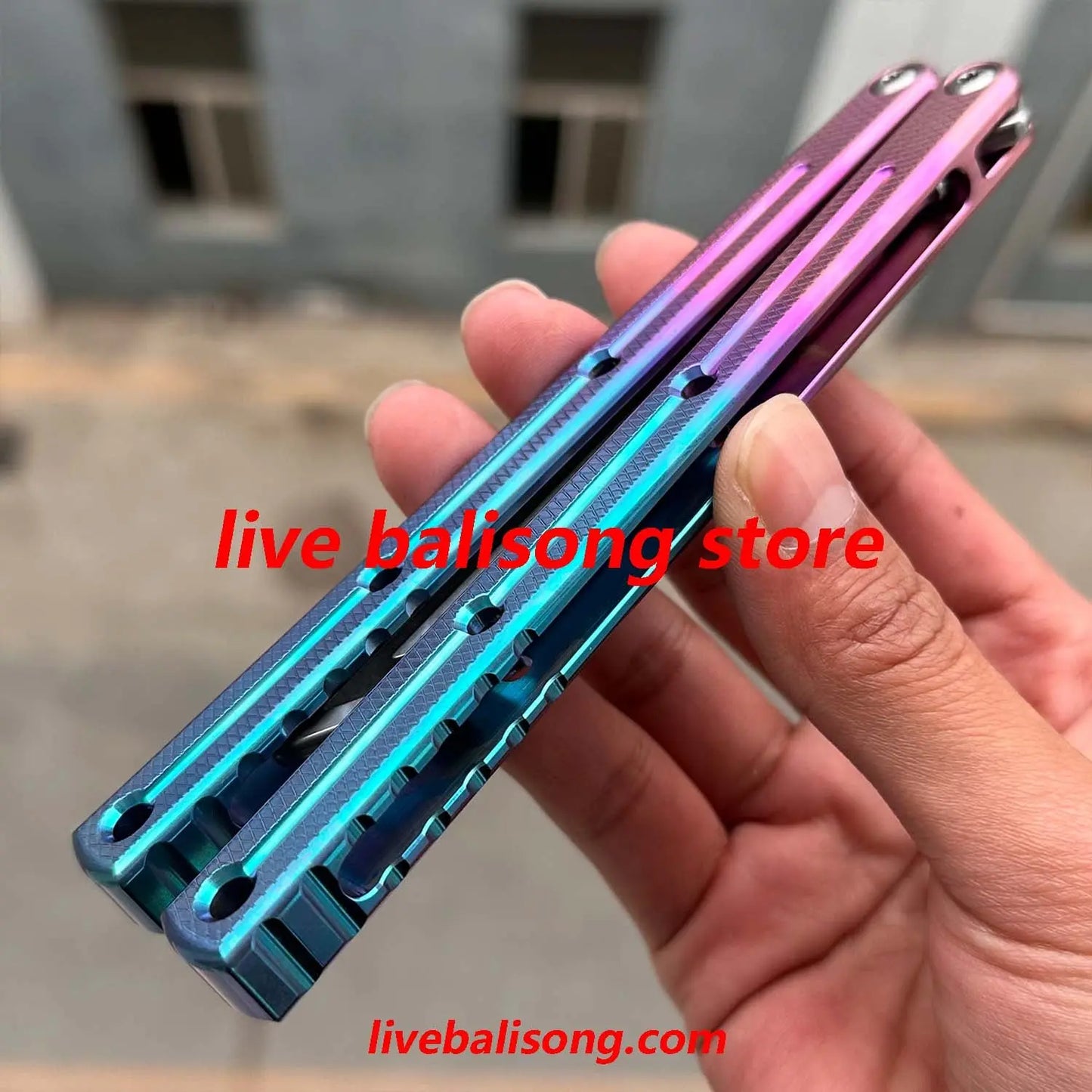 ARMED SHARK Titanium Kraken V3(Krake Raken)Balisong Clone livebalisong