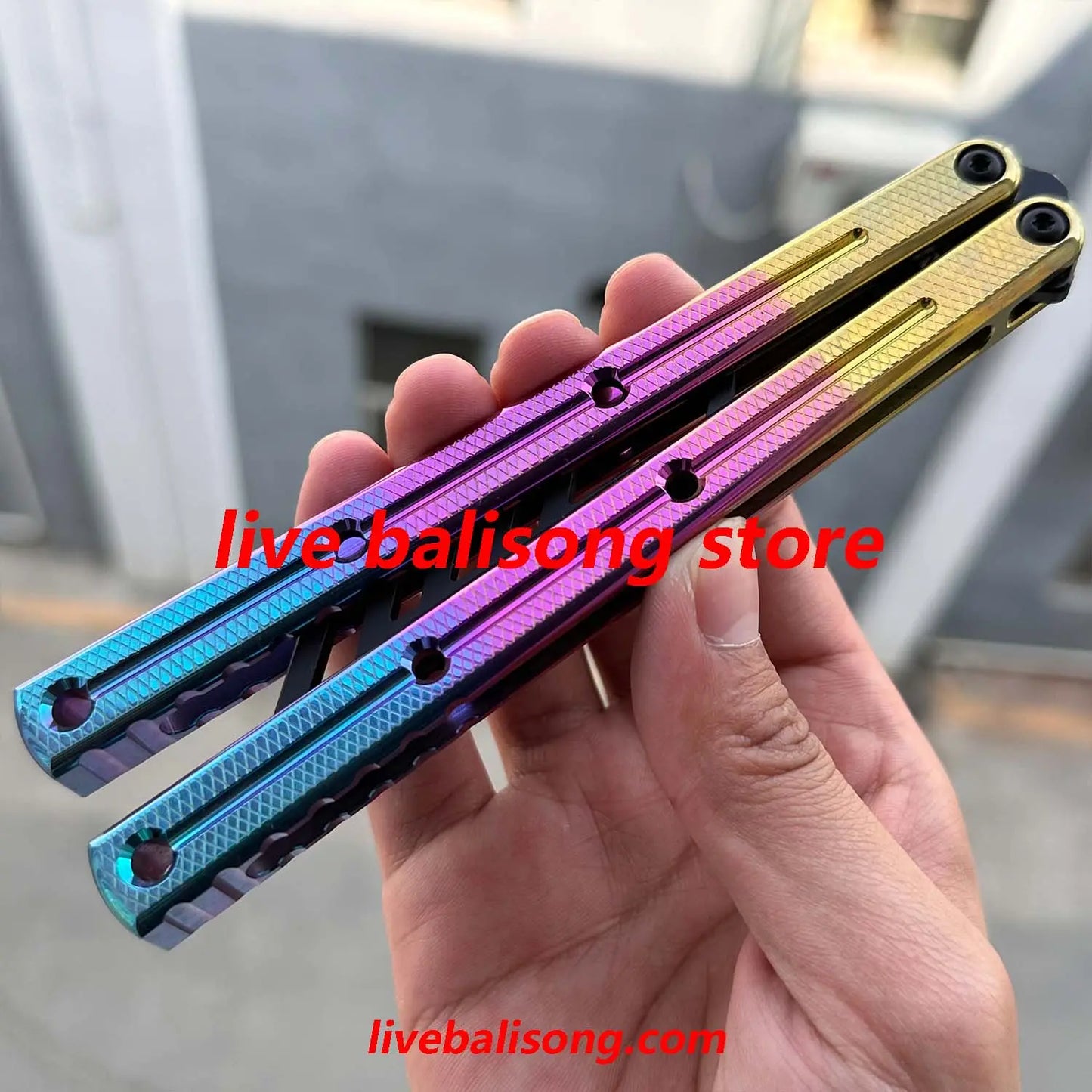 ARMED SHARK Titanium Kraken V3(Krake Raken)Balisong Clone livebalisong