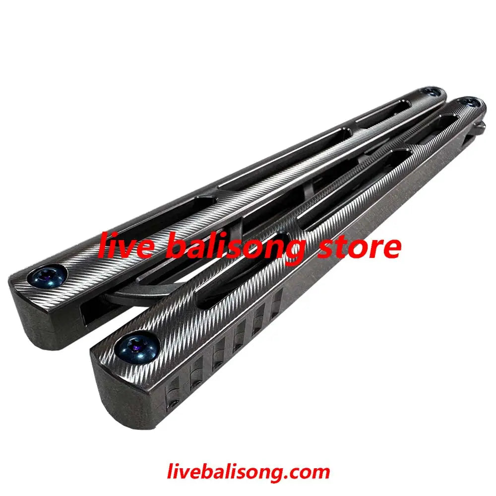 ARMED SHARK Tsunami Balisong Trainer Clone Titanium Chanwich Handle livebalisong