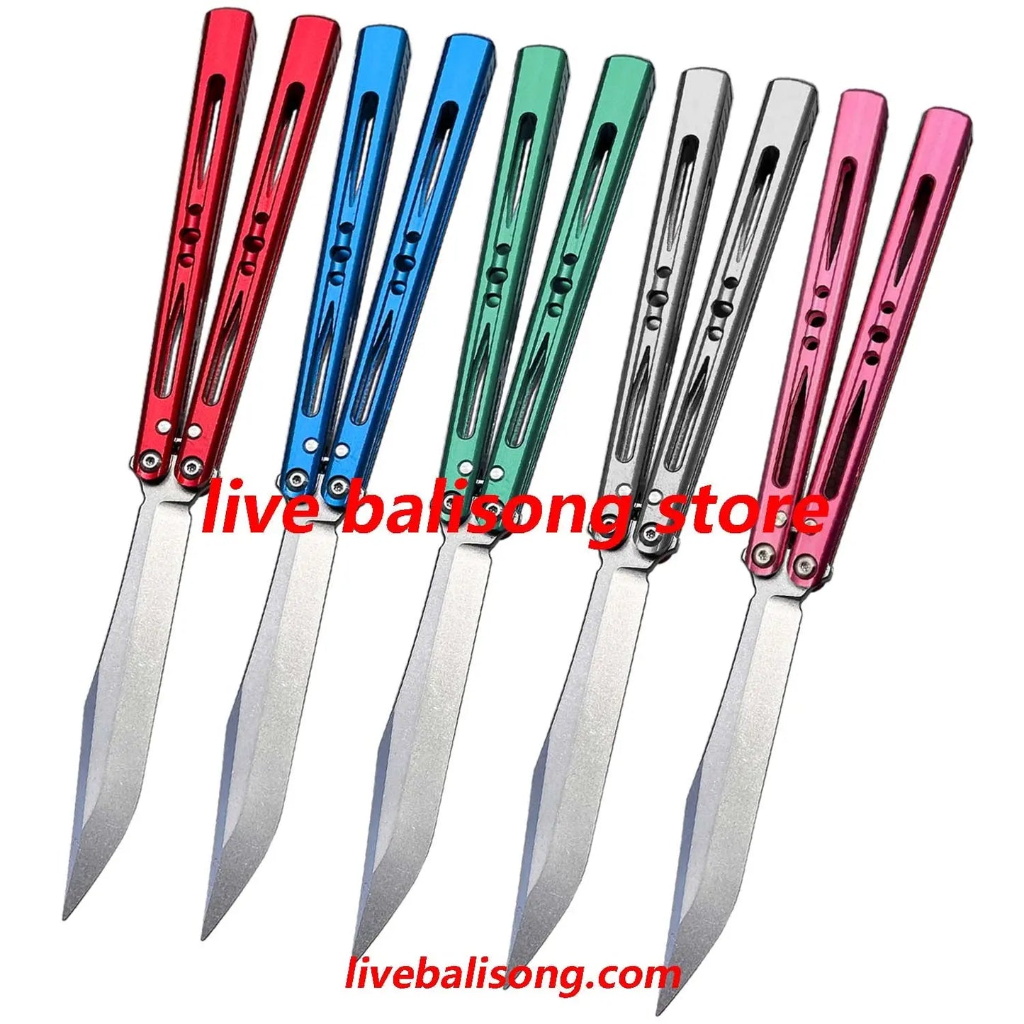 Apocalypse Vixen Balisong Clone 7075 Aluminum Handle False Edge livebalisong