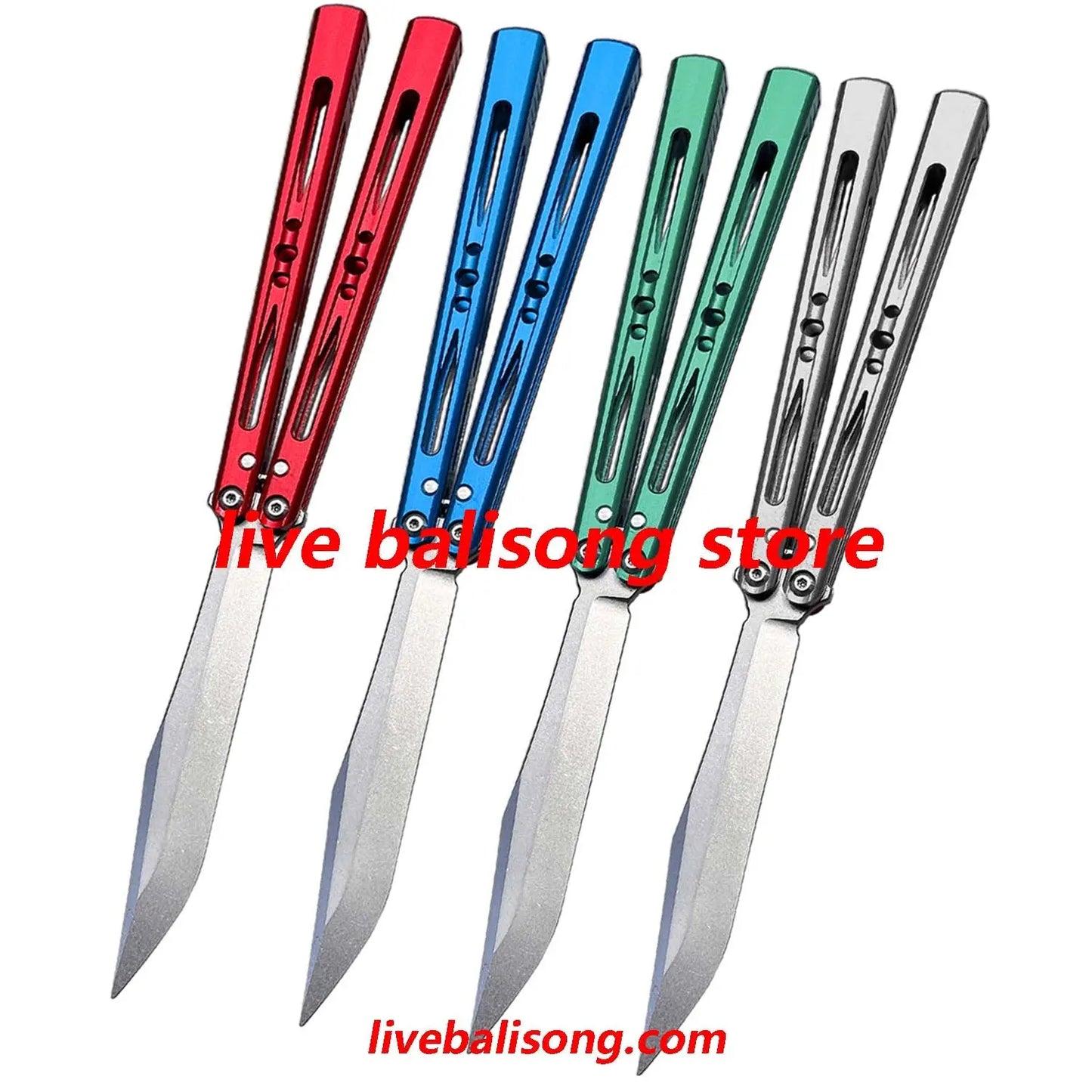 Apocalypse Vixen Balisong Clone 7075 Aluminum Handle False Edge livebalisong