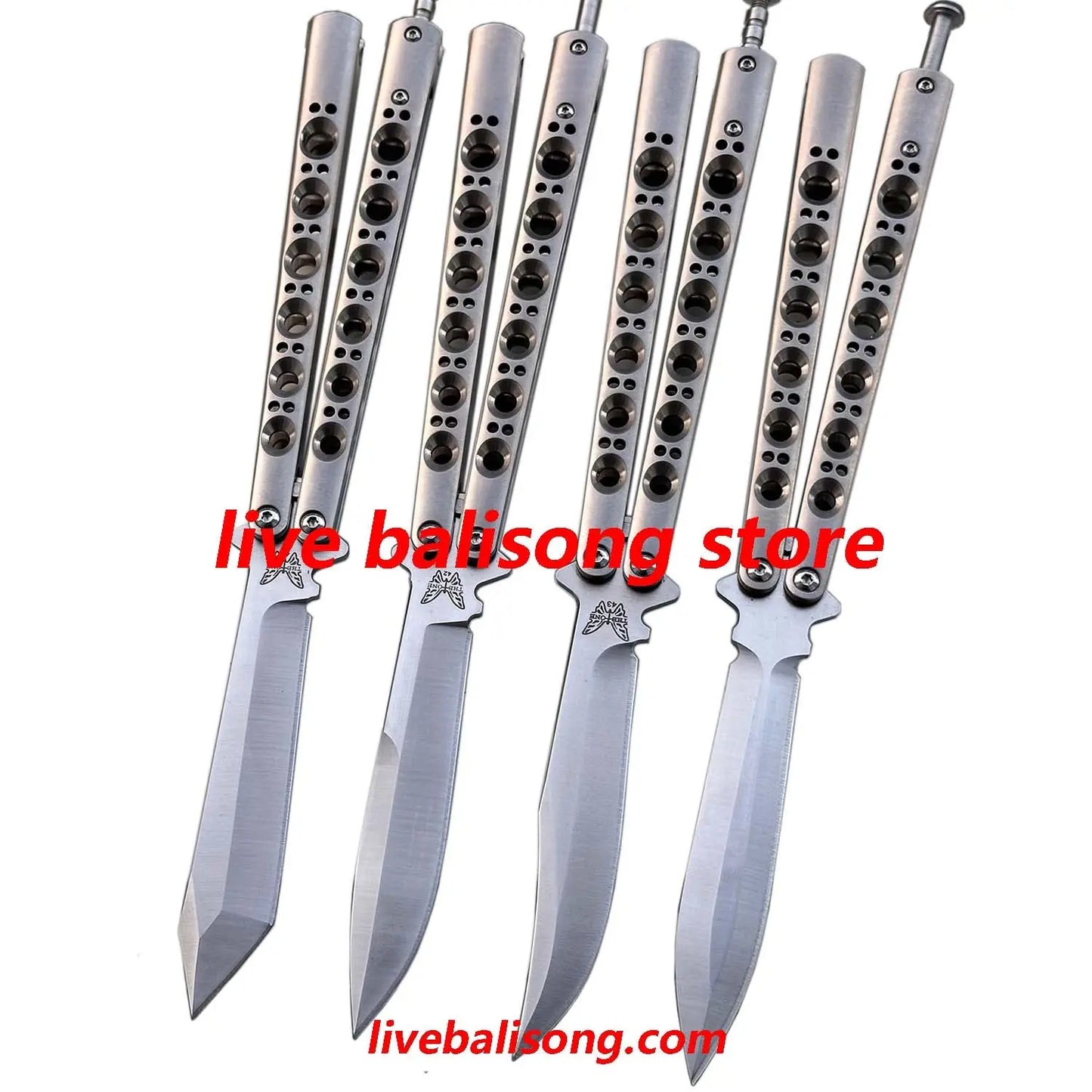 Theone Benchmade BM42/BM43/BM46/BM47 Balisong Clone Titanium Handle livebalisong