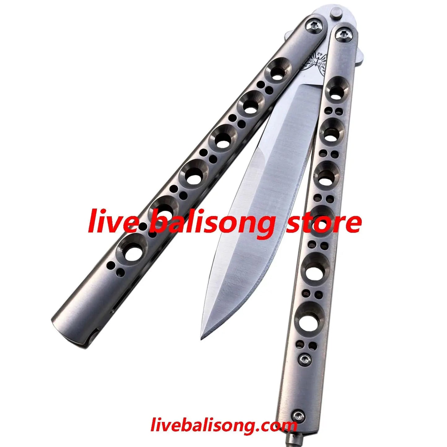 Theone Benchmade BM42/BM43/BM46/BM47 Balisong Clone Titanium Handle livebalisong