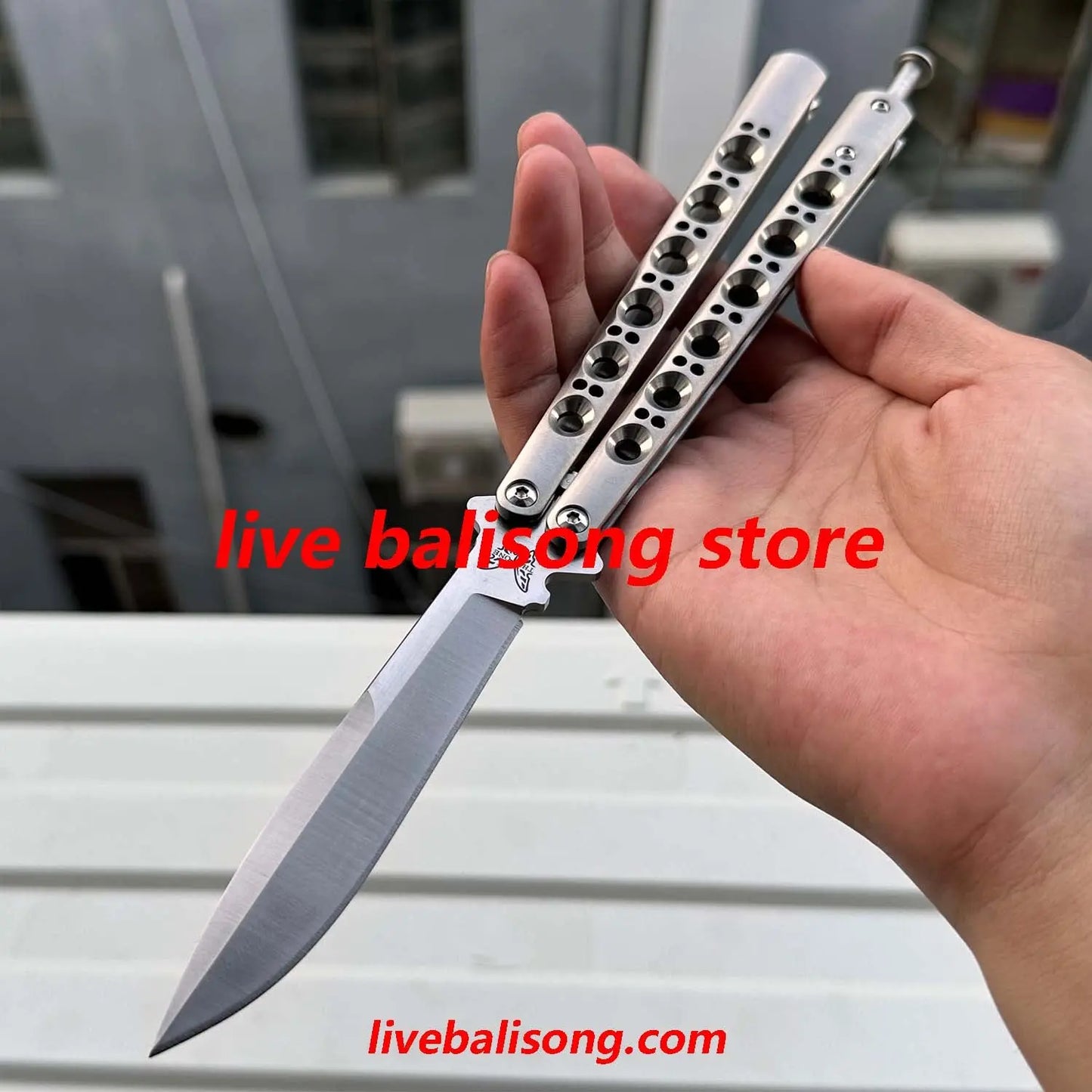Theone Benchmade BM42/BM43/BM46/BM47 Balisong Clone Titanium Handle livebalisong