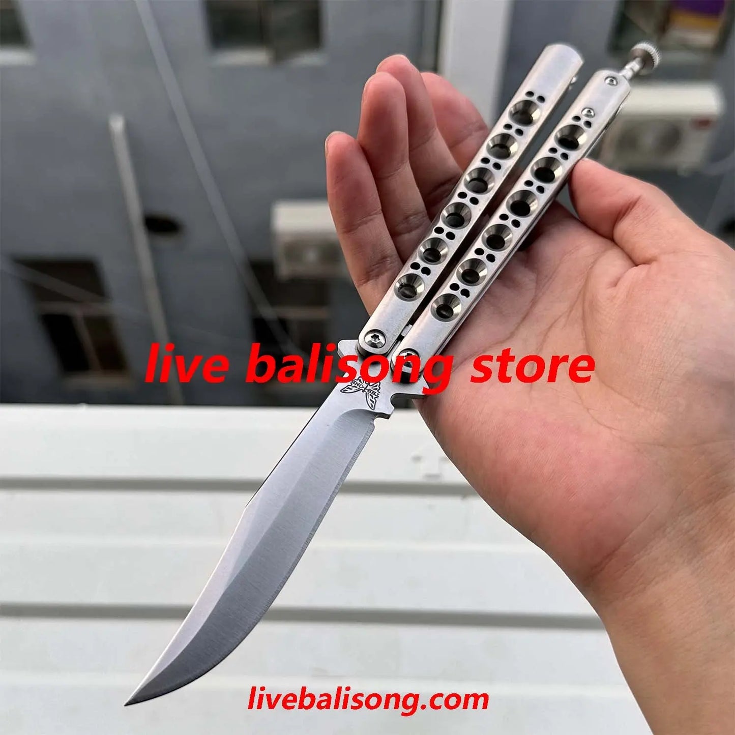 Theone Benchmade BM42/BM43/BM46/BM47 Balisong Clone Titanium Handle livebalisong
