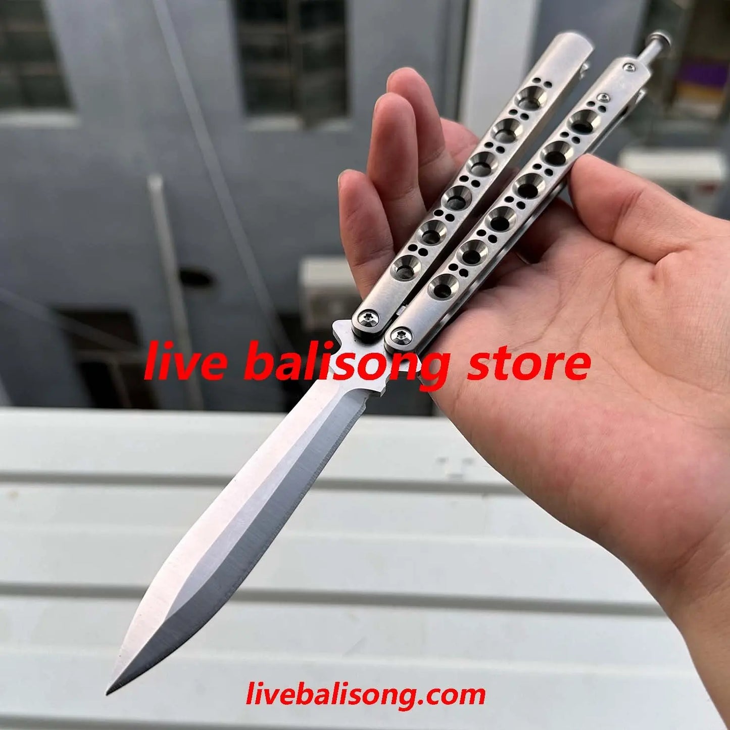 Theone Benchmade BM42/BM43/BM46/BM47 Balisong Clone Titanium Handle livebalisong