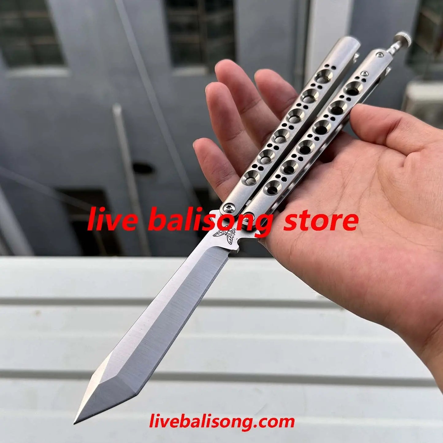 Theone Benchmade BM42/BM43/BM46/BM47 Balisong Clone Titanium Handle livebalisong