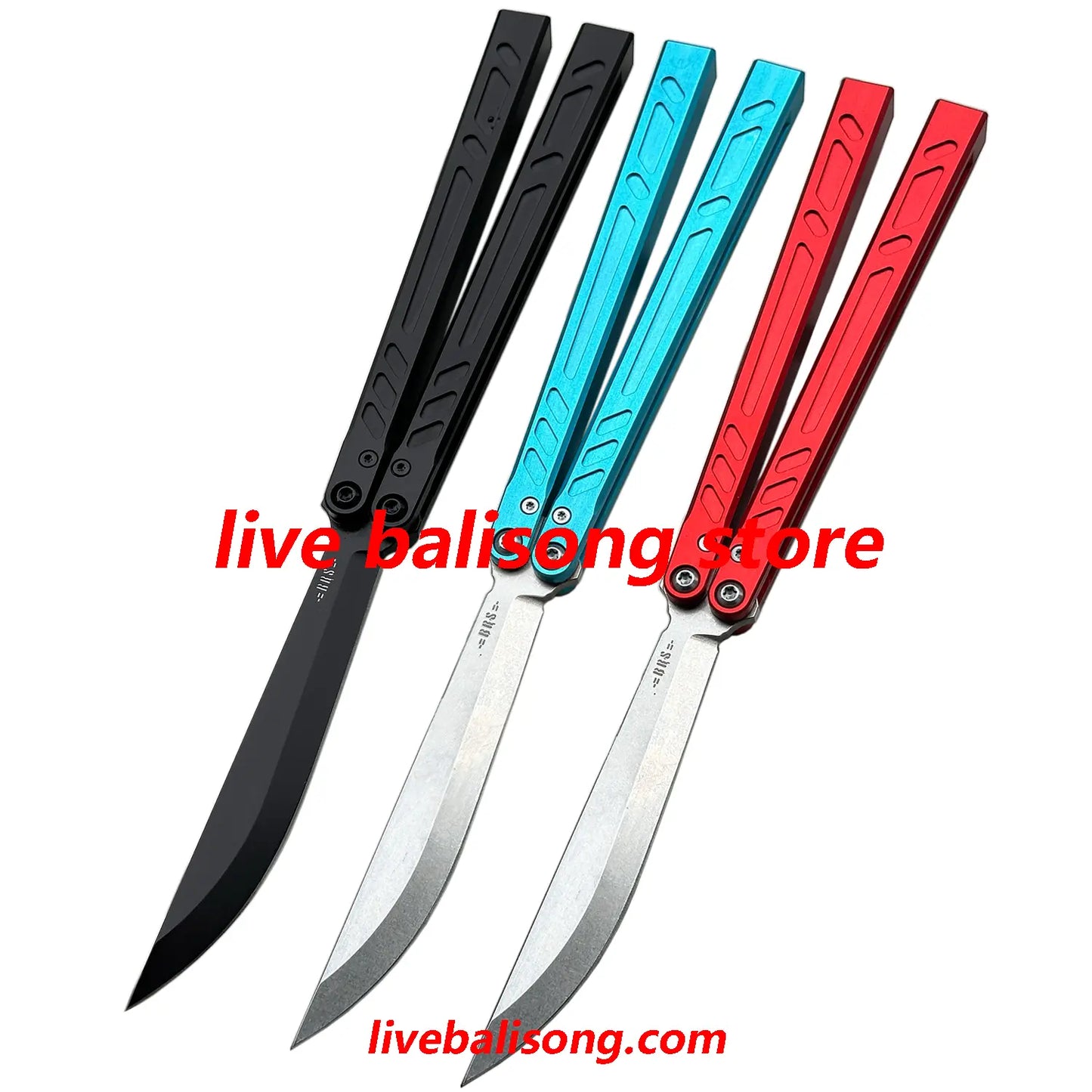 Baliplus Barebones Balisong Live Clone 7075 Aluminum Channel Handle livebalisong