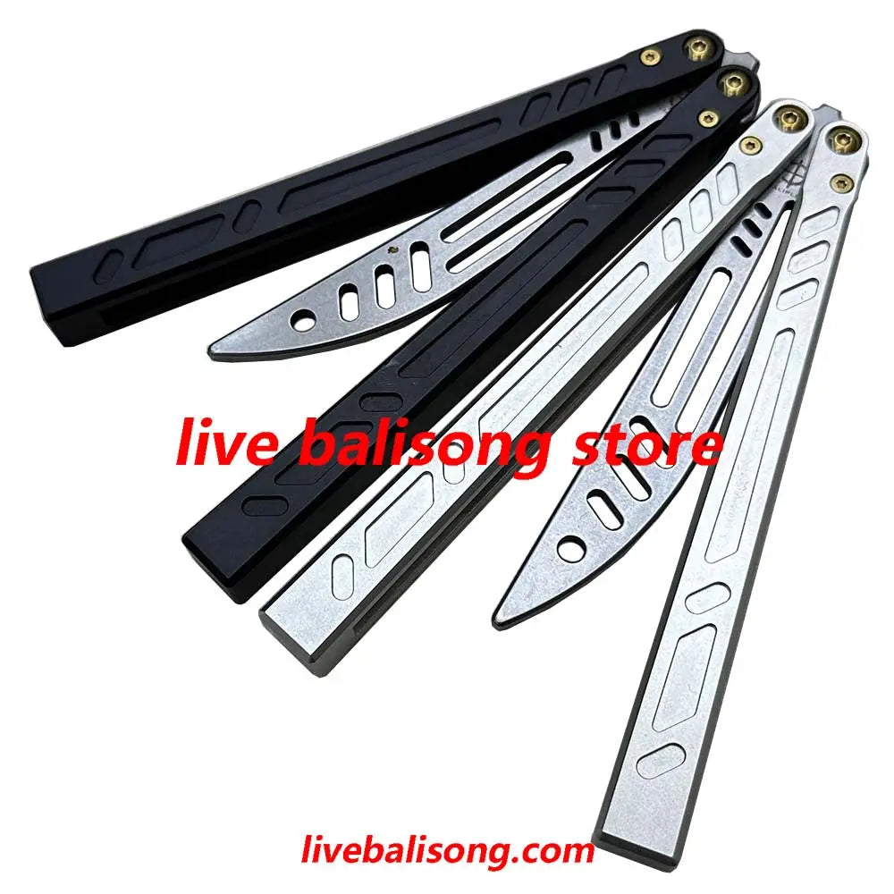 Baliplus Barebones Balisong Live Clone 7075 Aluminum Channel Handle livebalisong