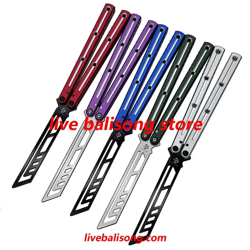 Baliplus Krake Raken (Kraken) V3 Balisong Trainer Clone 6061 Aluminum livebalisong