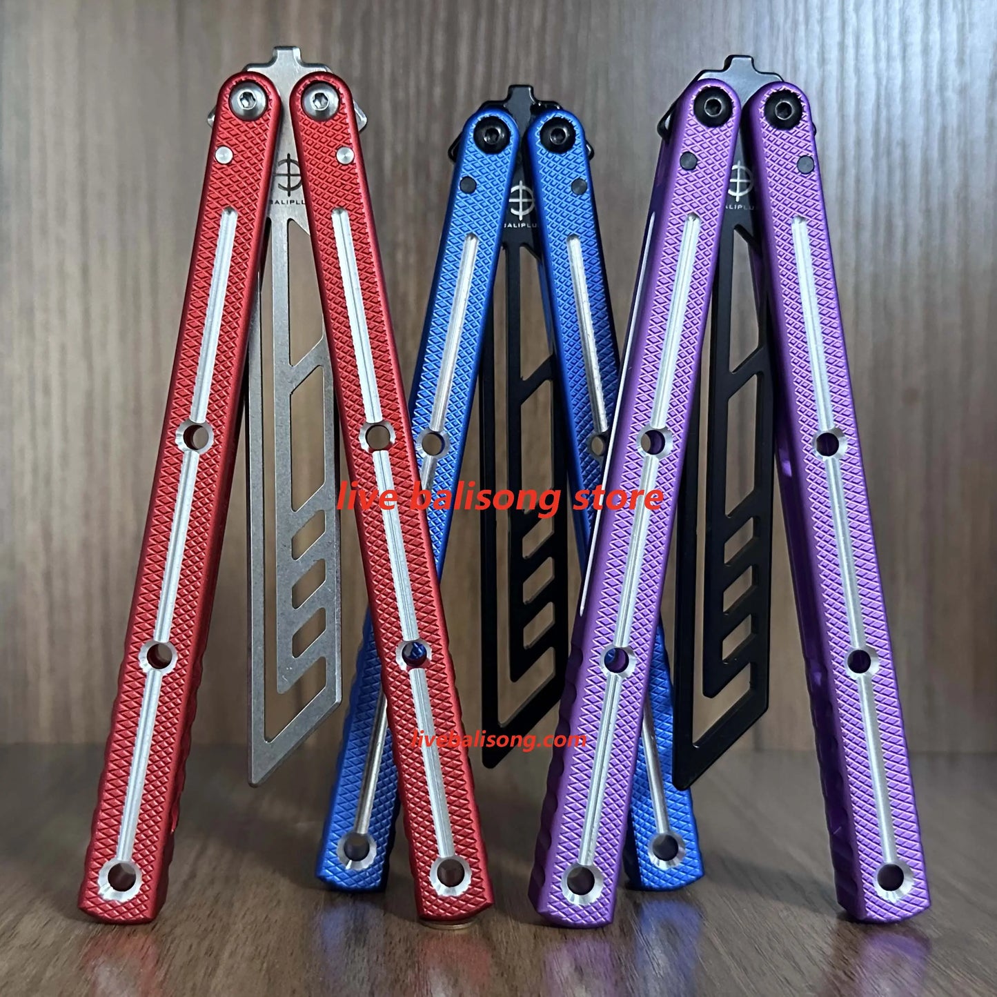 Baliplus Krake Raken (Kraken) V3 Balisong Trainer Clone 6061 Aluminum livebalisong