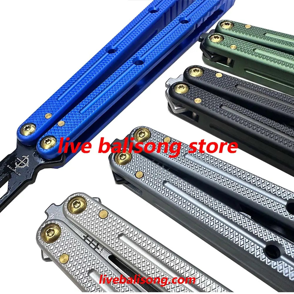 Baliplus Krake Raken (kraken) V3 Balisong Trainer Clone 7075 Aluminum livebalisong