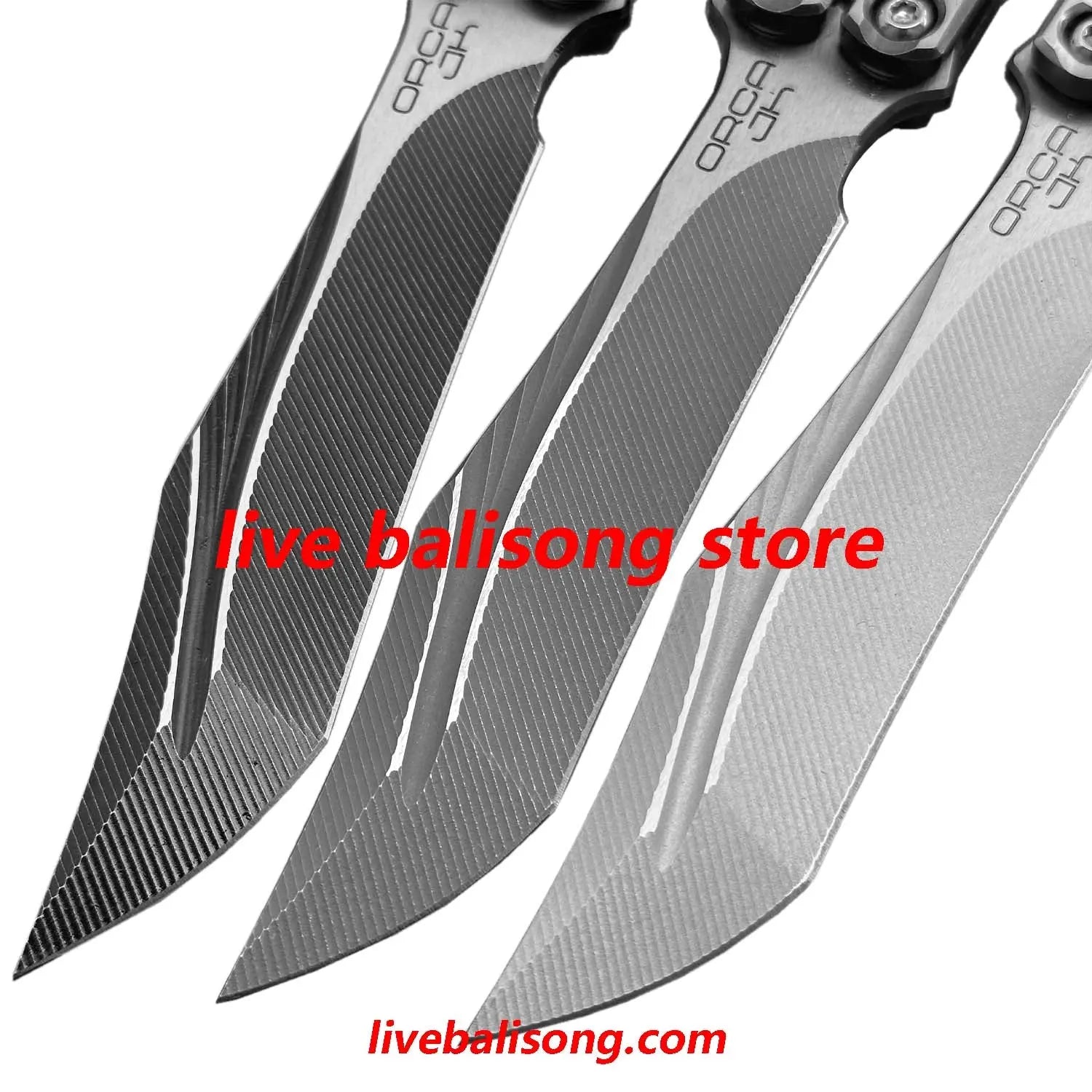 Baliplus Orca V2 Balisong Clone Titanium Handle Bushings System livebalisong
