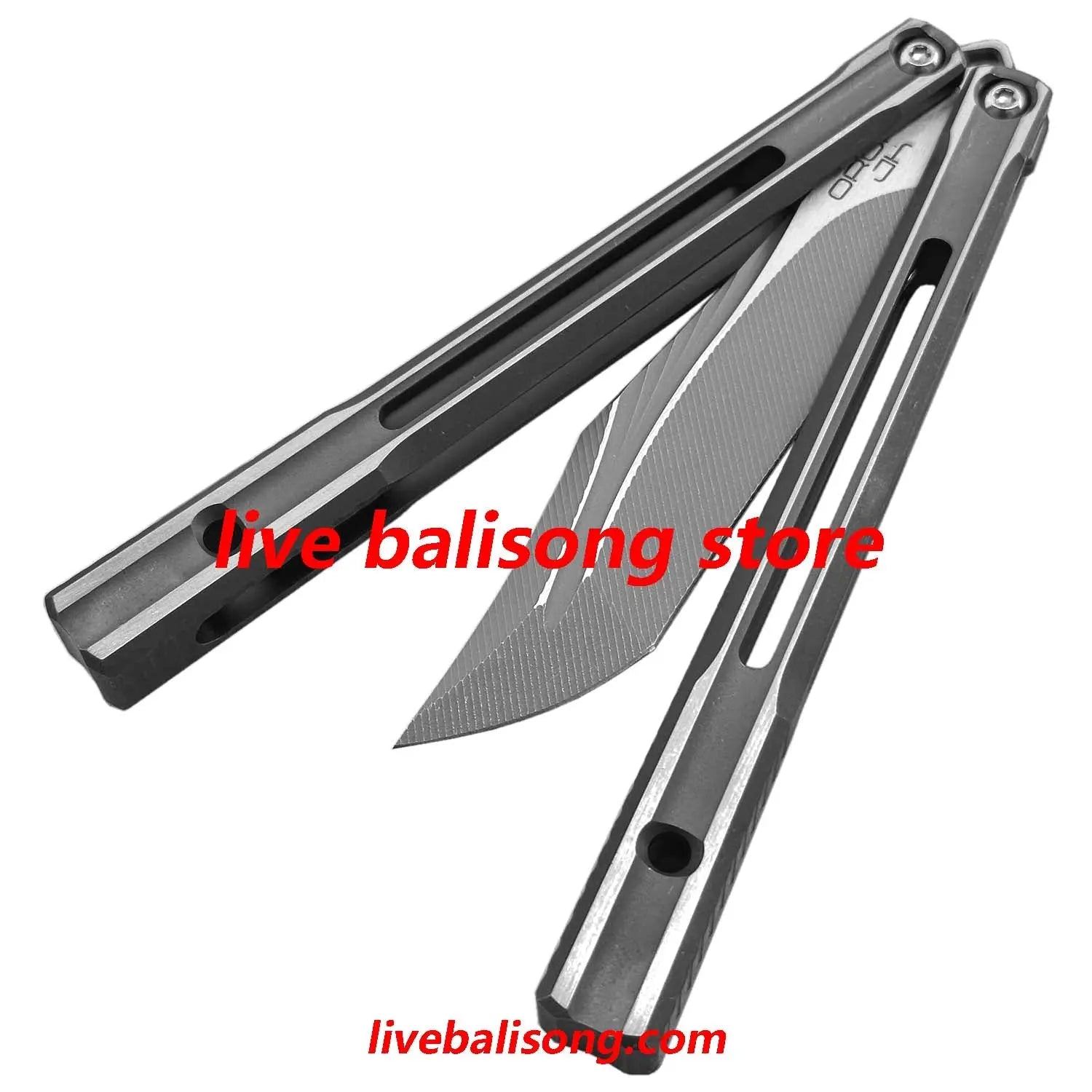 Baliplus Orca V2 Balisong Clone Titanium Handle Bushings System livebalisong