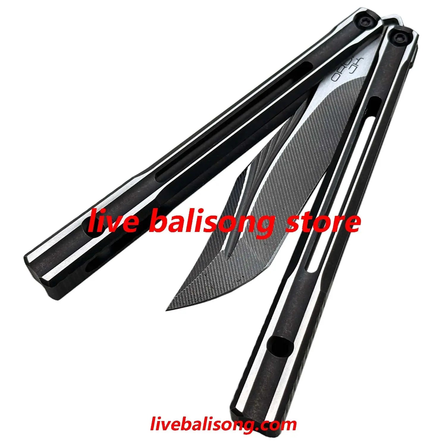 Baliplus Orca V2 Balisong Clone Titanium Handle Bushings System livebalisong