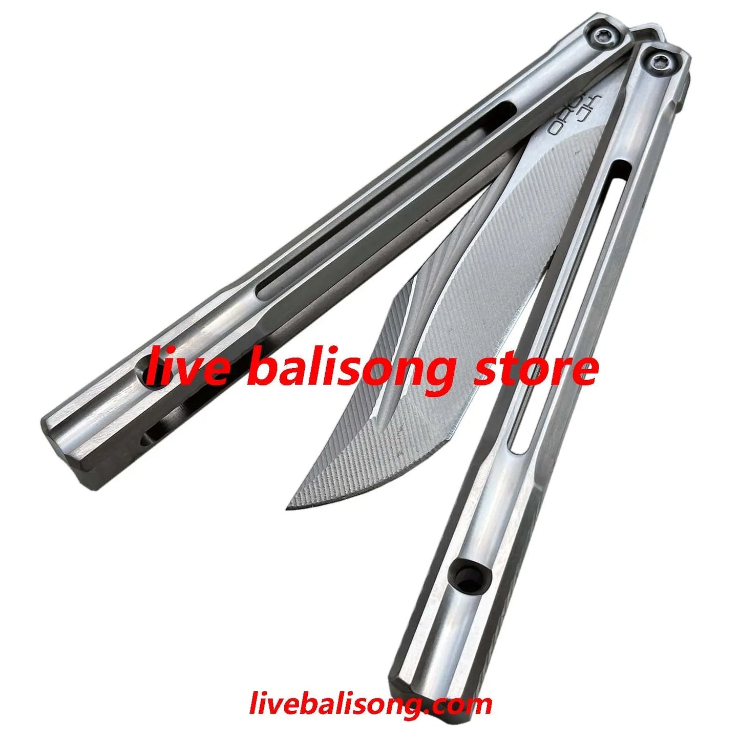 Baliplus Orca V2 Balisong Clone Titanium Handle Bushings System livebalisong