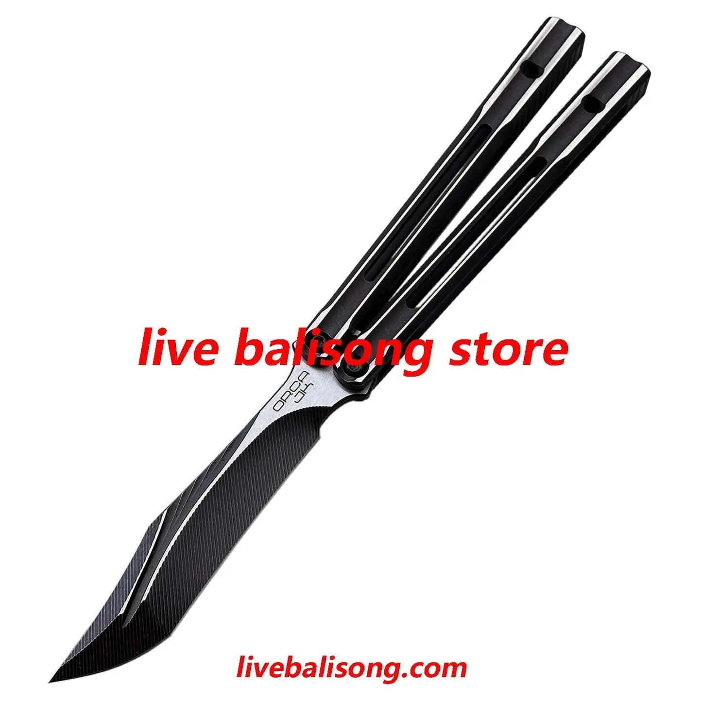 Baliplus Orca V2 Balisong Clone Titanium Handle Bushings System livebalisong