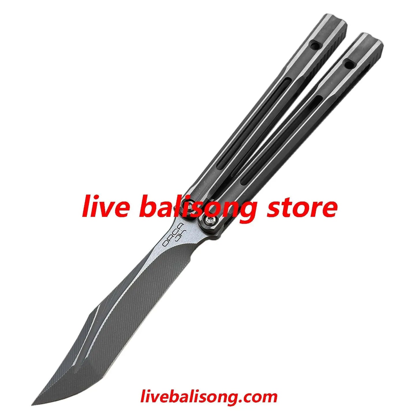 Baliplus Orca V2 Balisong Clone Titanium Handle Bushings System livebalisong